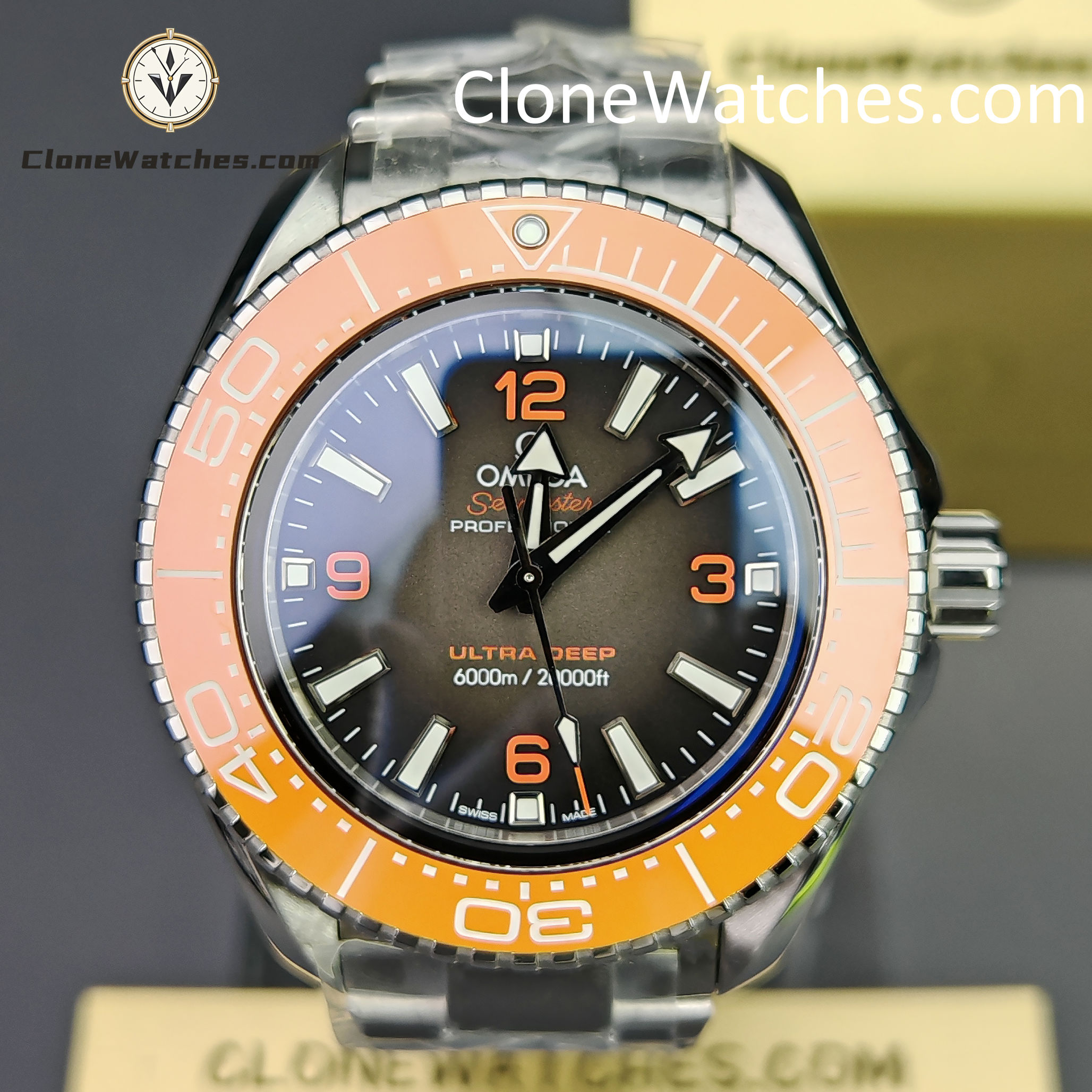 OMEGA Super Clone Watches 1:1 Seamaster Ocean Planet 6000M 45.5 MM 215.30.46.21.06.001