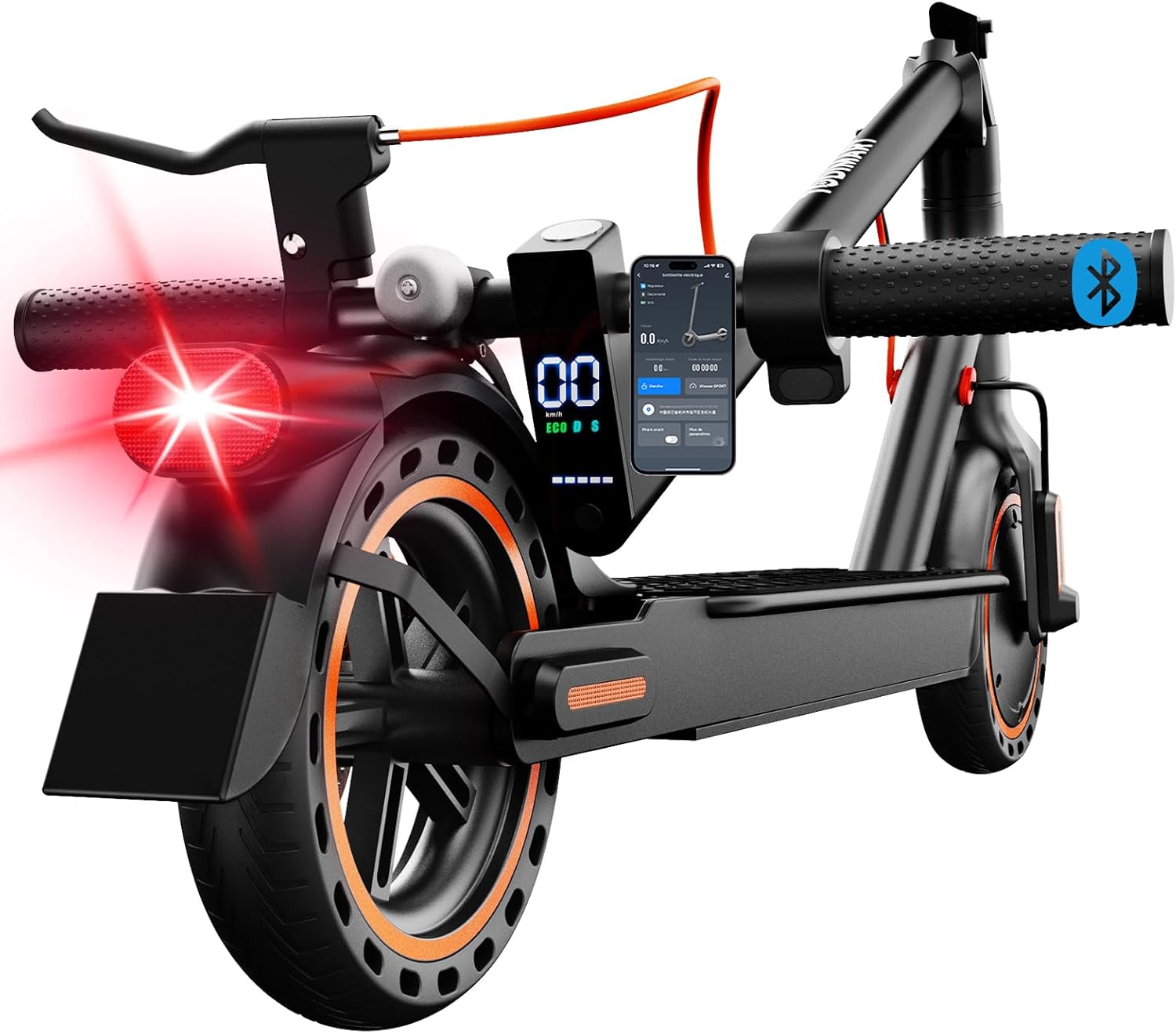 Trottinette électrique adulte 350 W 25 km h autonomie 35 km pneus increvables
