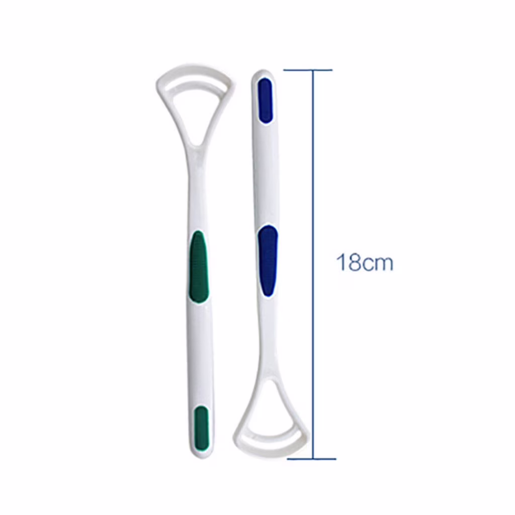 Skegnu Up to 50% off Scraper Handle Tongue Cleaners Bad Good Breath Brush Scraping 2pcs Cleaning Equipment