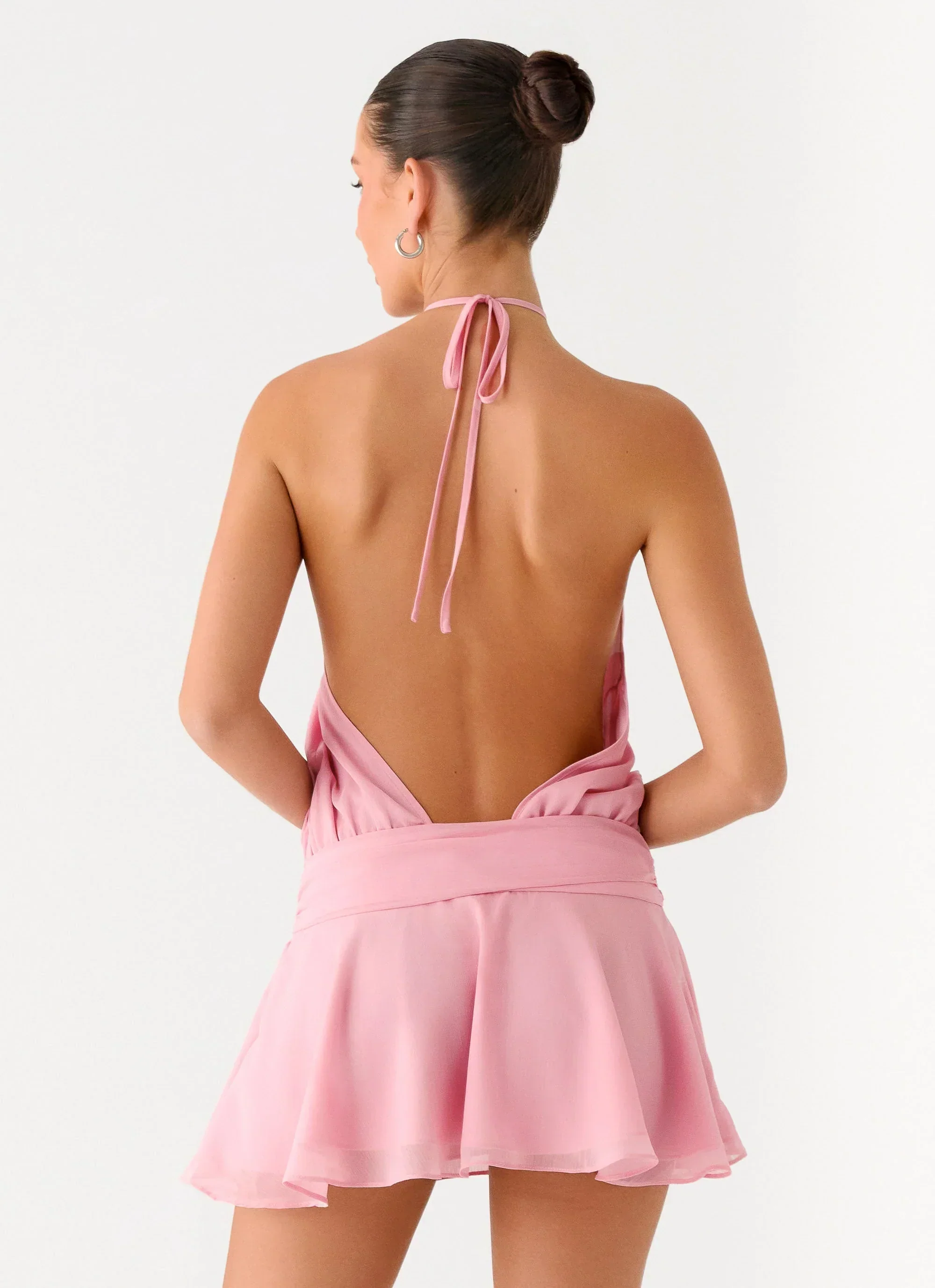 This Love Halter Mini Dress - Pink