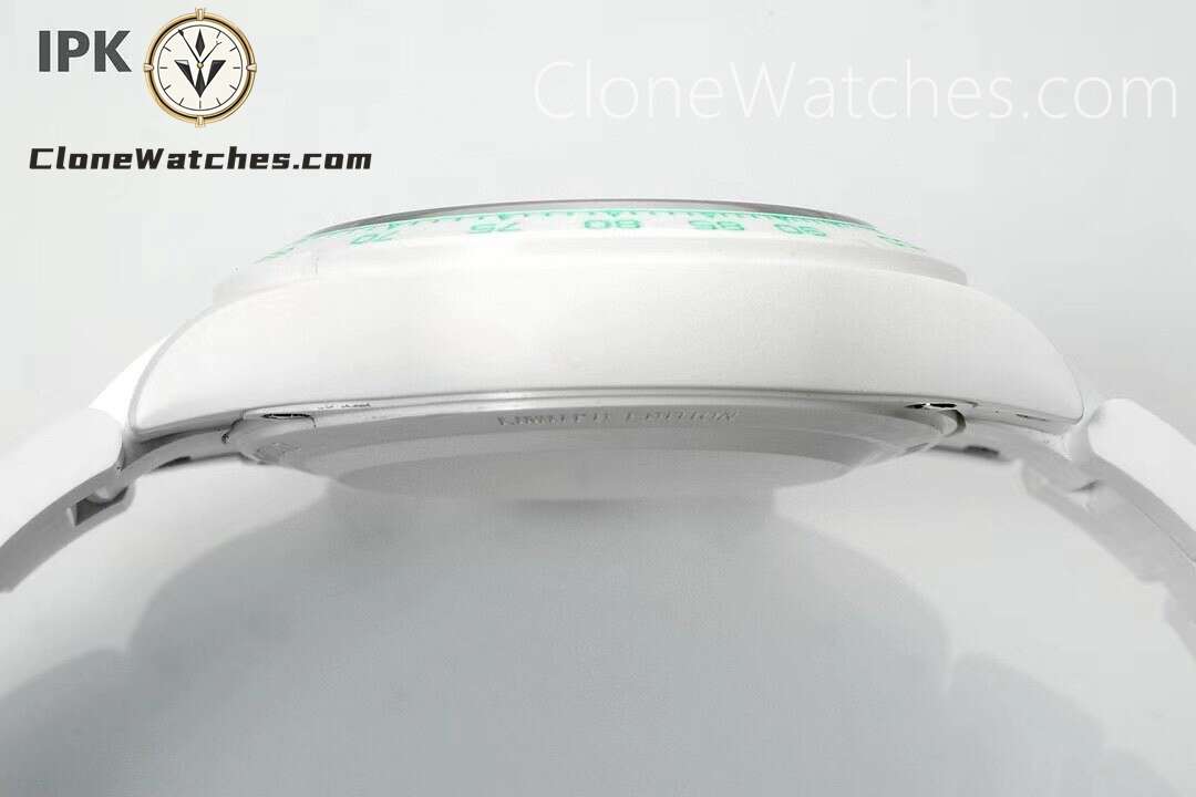 Modified Super Clone Watches 1:1 AET Rolex Daytona Full ceramic Biscay Green White Ceramic 4130 Movement