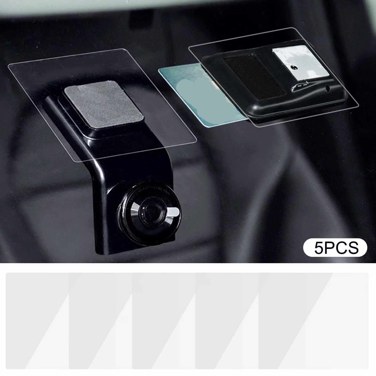 Zeceouar Car Windshield Dash Cam Electrostatic Sticker,Highdefinition,Transparent,Traceless,and Hightemperature