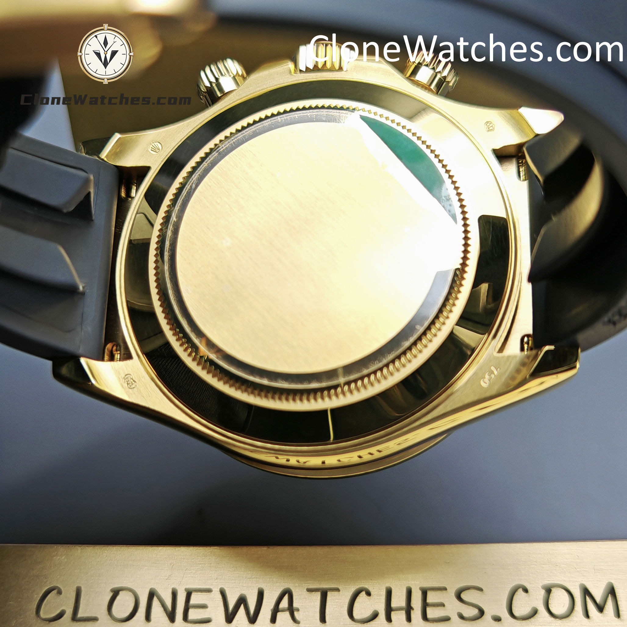 Modified Super Clone Watches 1:1 Rolex Daytona 18K Gold Diamond Bezel 4130 Movement