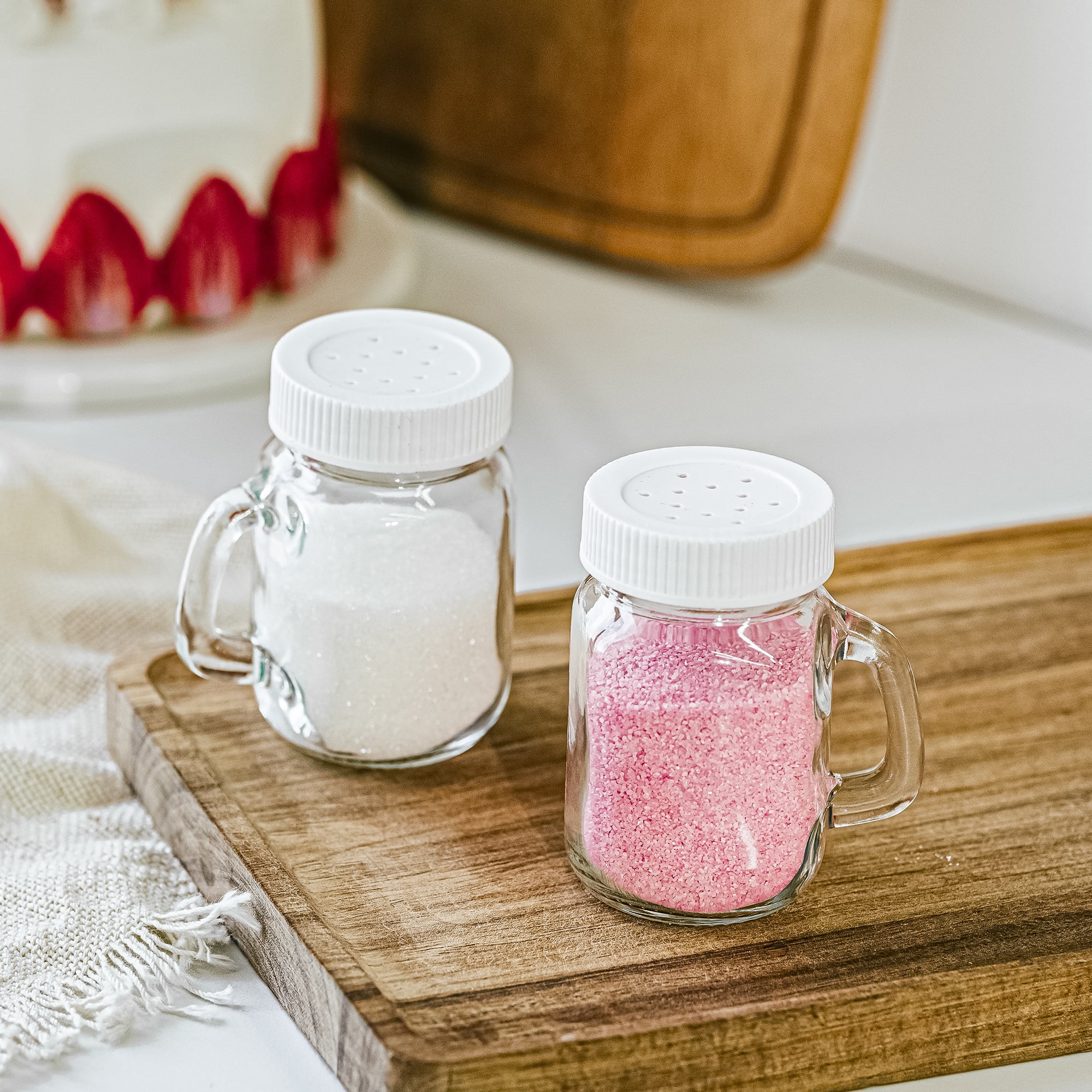 Mainstays Glass Salt and Pepper Spice Shaker Bottle, 4 oz