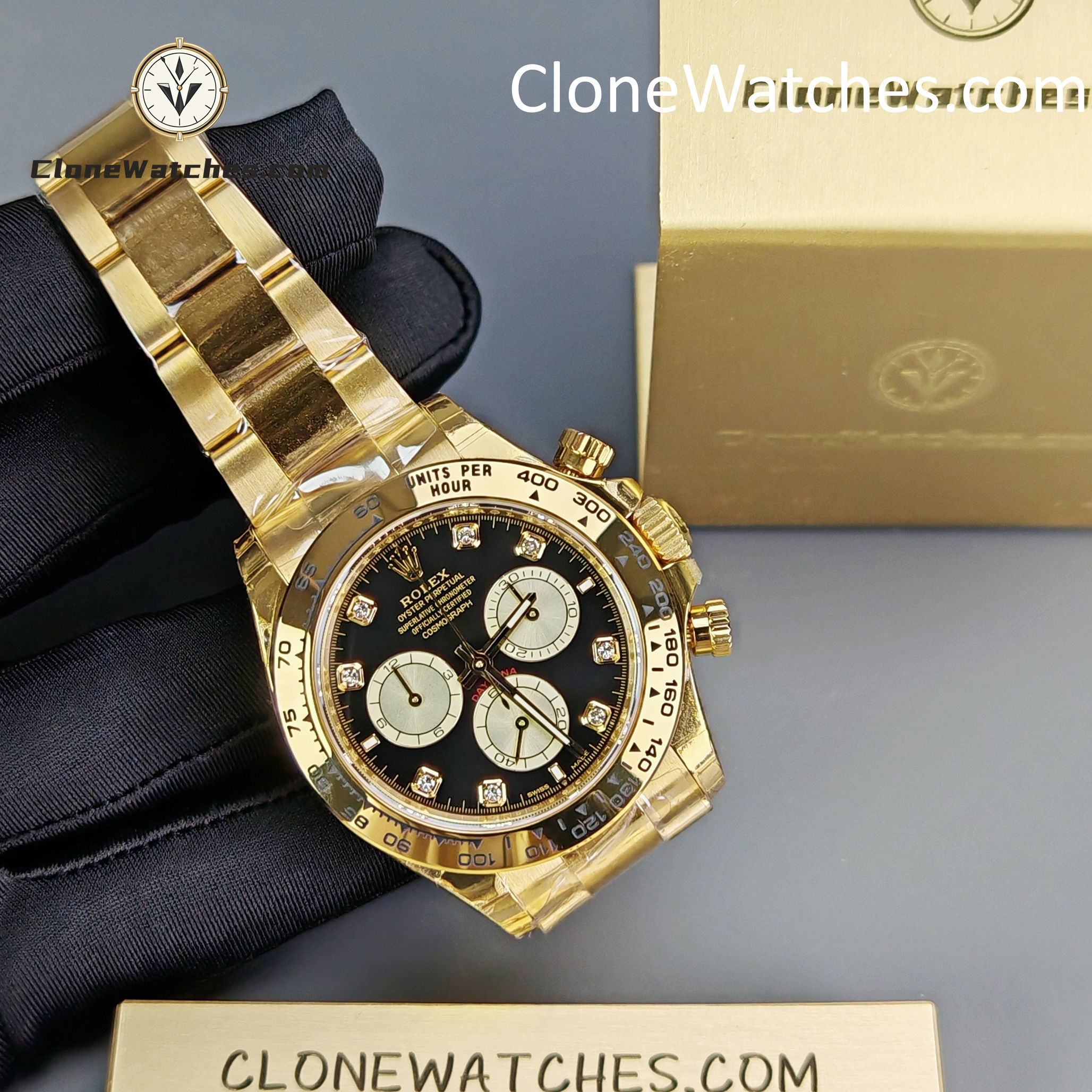 Rolex Super Clone Watches 1:1 Daytona 18k Gold M126508-0003 4131 Movement