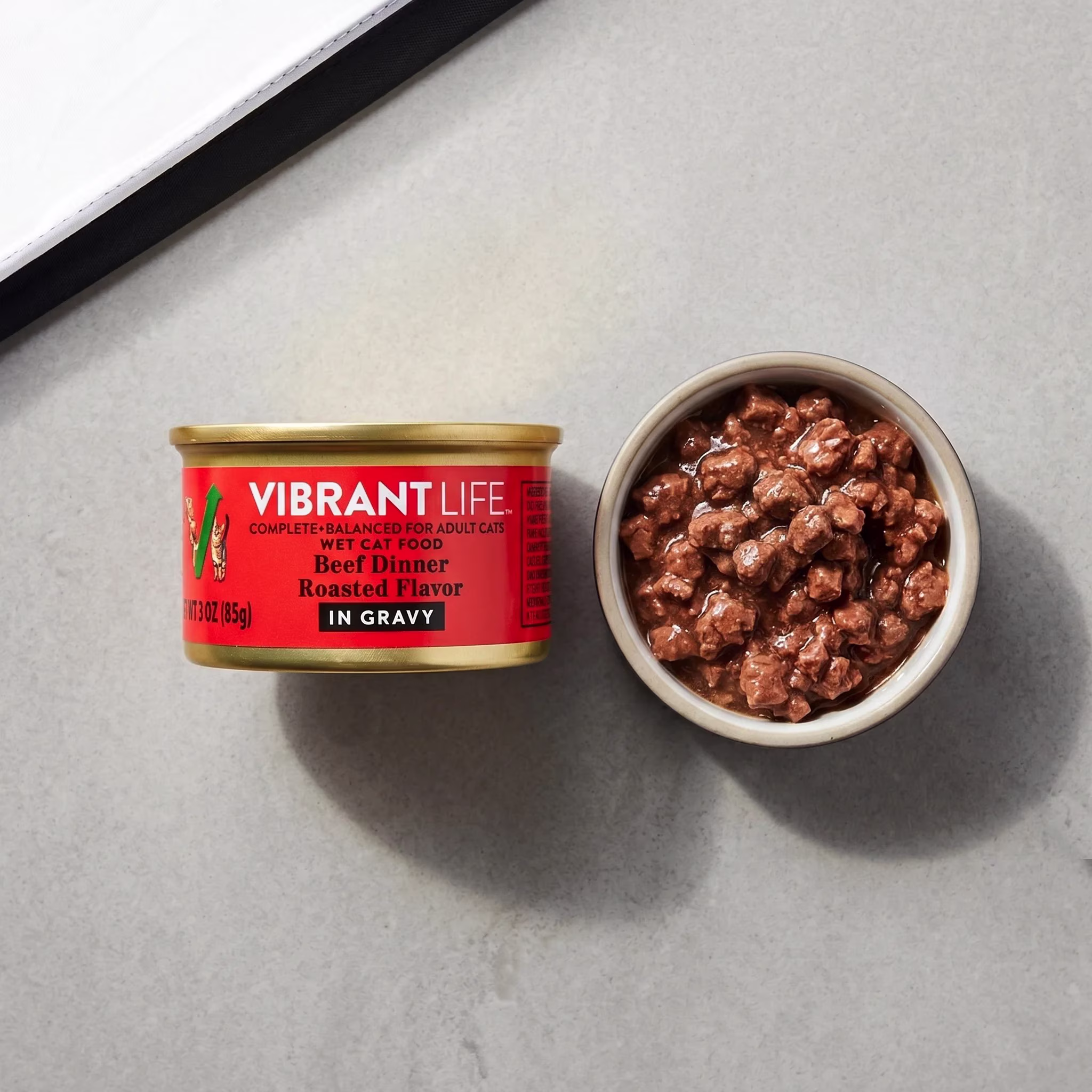 Vibrant Life Beef Dinner Roasted Flavor in Gravy Wet Cat Food, 3 oz Can