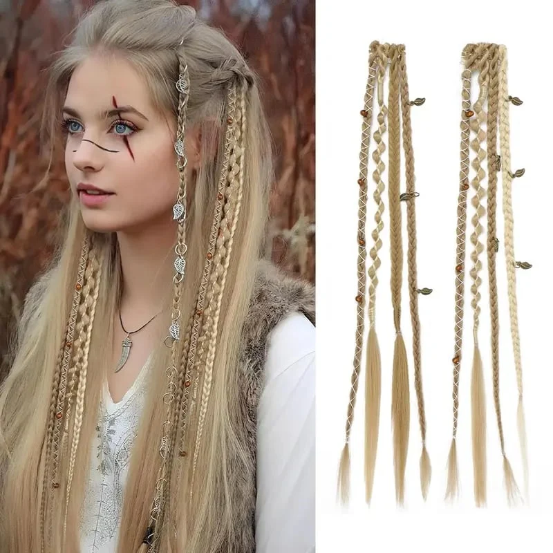 🌿 Boho Beaded Clip-In Braids – Effortless Festival & Everyday Hair Transformation