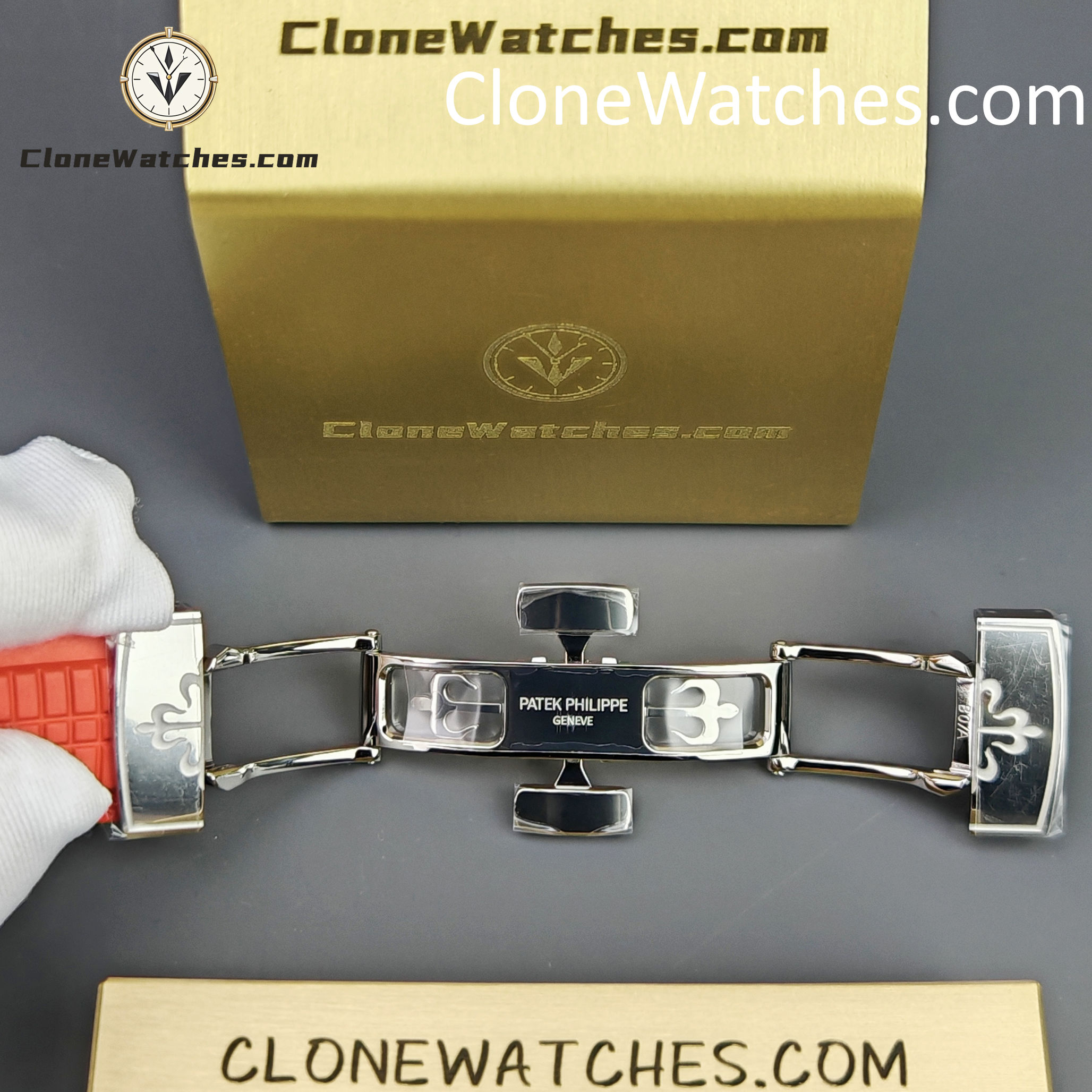Patek Philippe Super Clone Watches 1:1 Aquanaut 5167 Black Dial 40mm Red Strap Special Edition