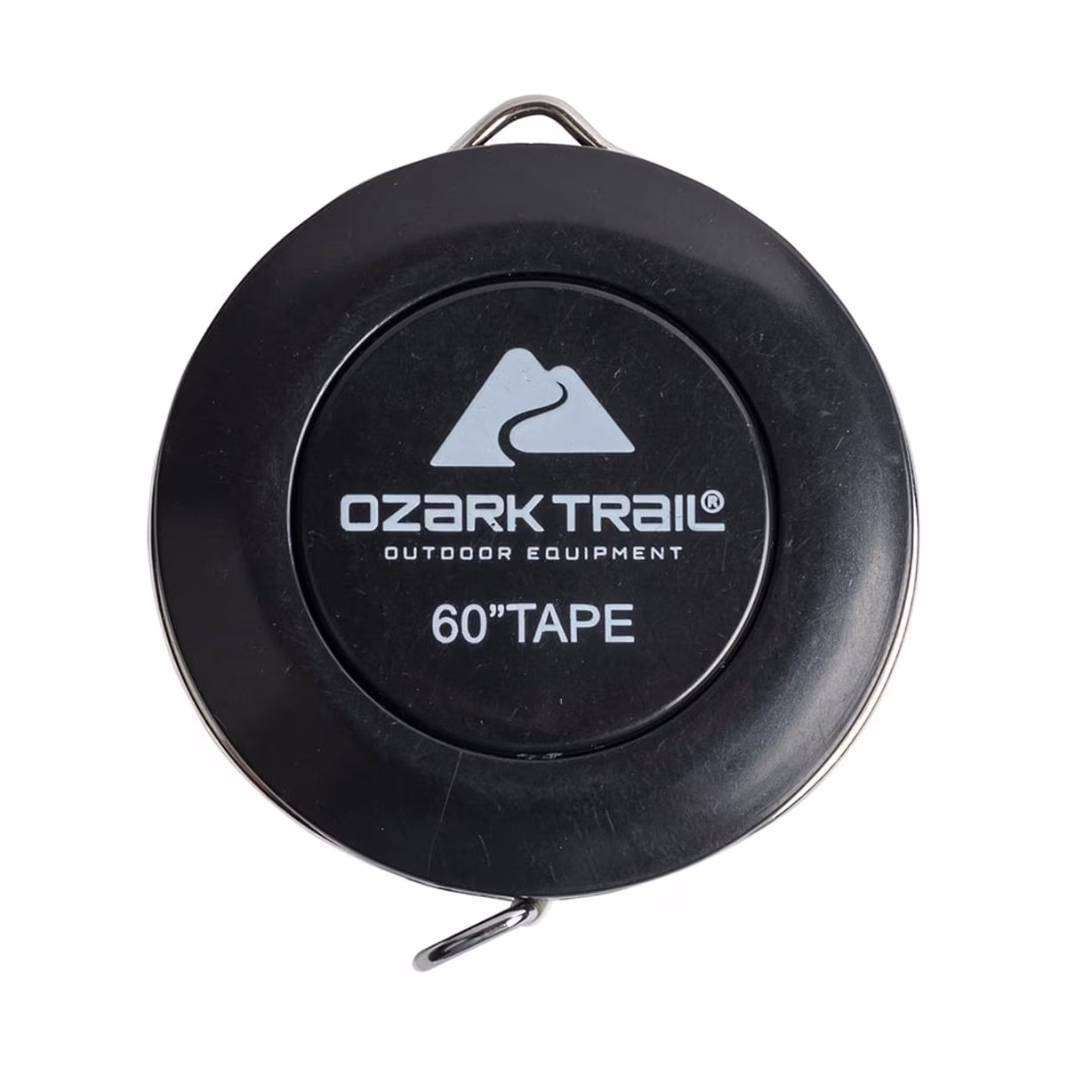Ozark Trail 60 in Fish Measuring Tape with Push-Button Retract, Compact Vinyl Tape Measure for Fishing and Outdoor Use
