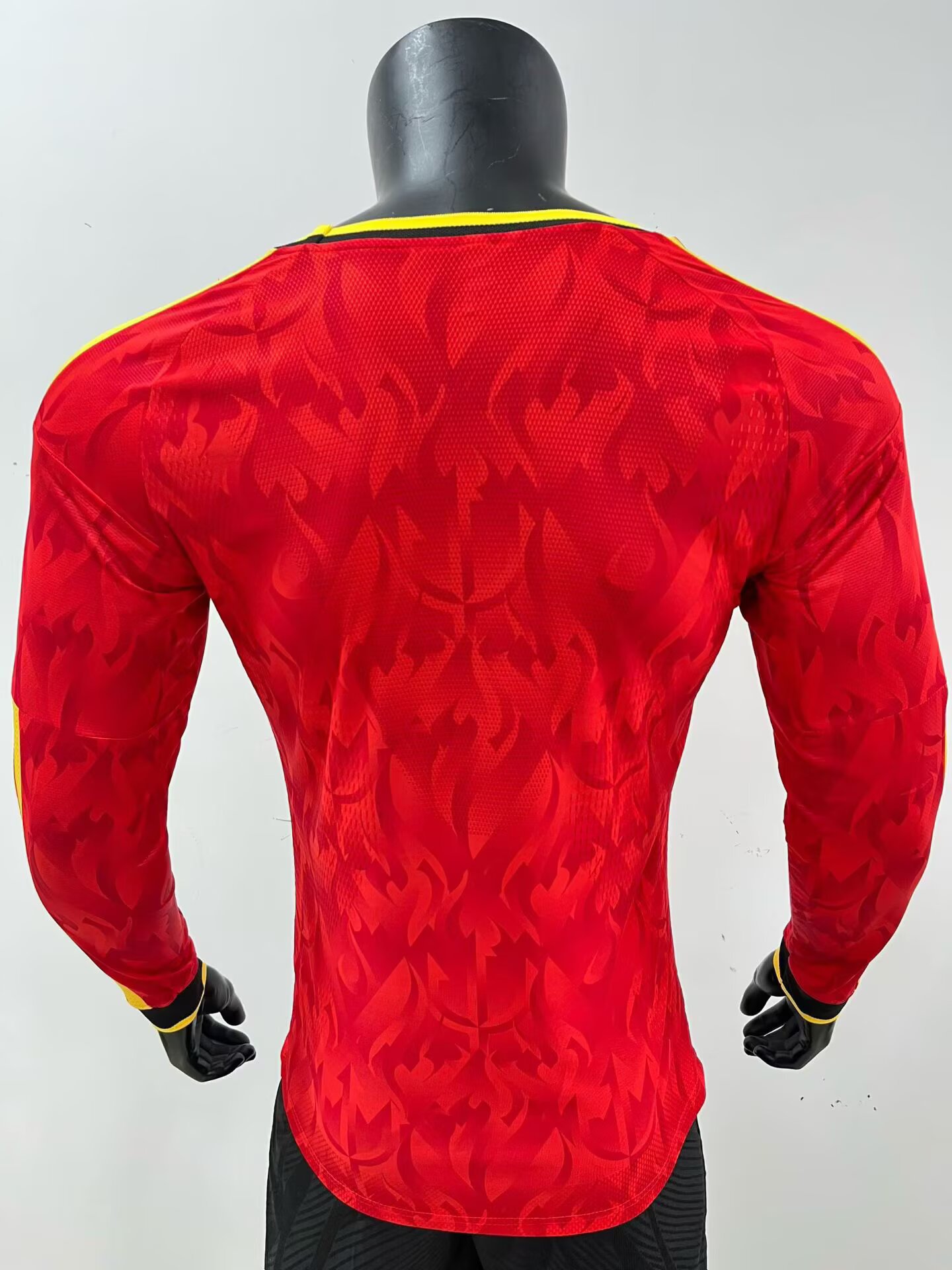 2026 World Cup Belgium Home Long-Sleeve Jersey - Player Version