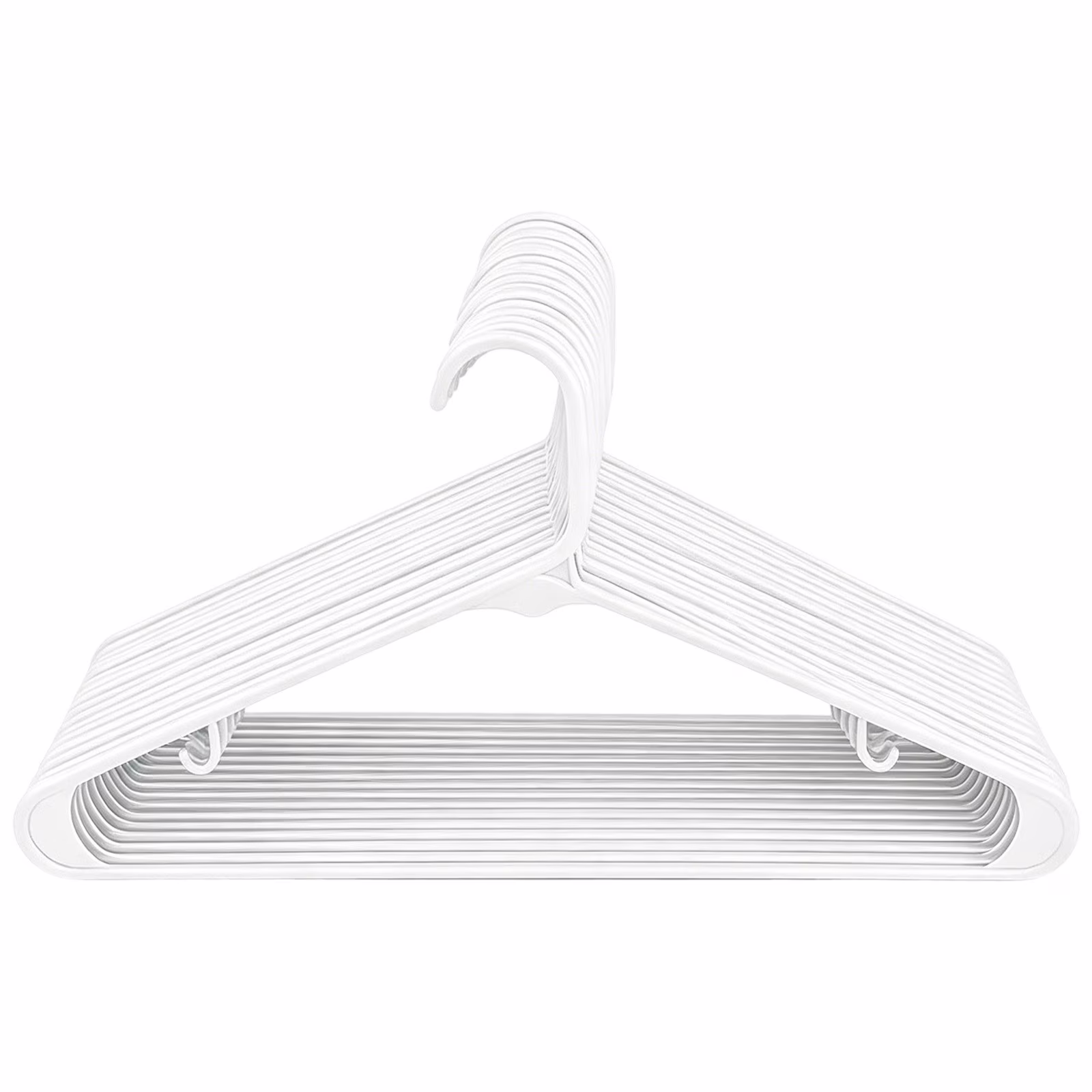 White Plastic Hangers, Sell Hot! Ngxiha Clothing Hangers with Non Slip Hooks, for Everyday Standard Use, 5Pc