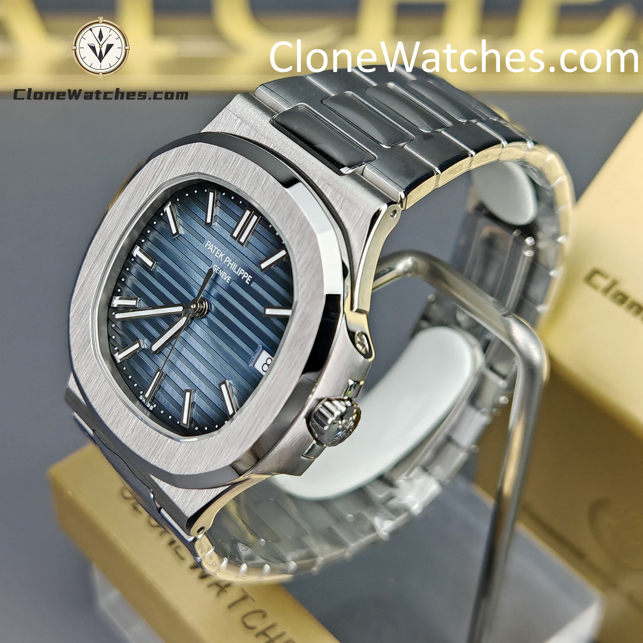 Patek Philippe Super Clone Watches 1:1 5711 Nautilus Dark blue Dial