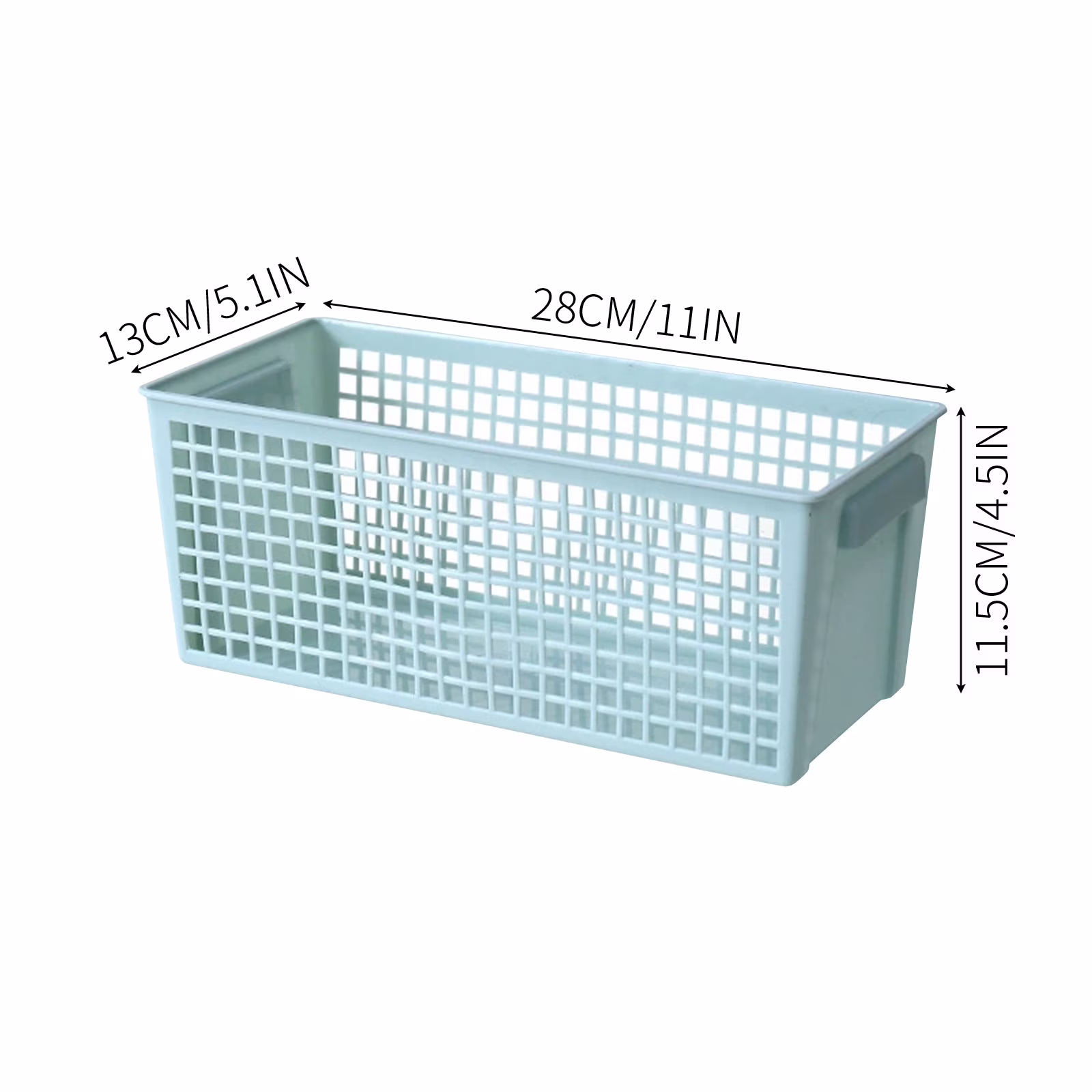 Small Snack Storage Basket, Countertop Food Organizer Bin, Woven or Plastic for Chips Candy Green