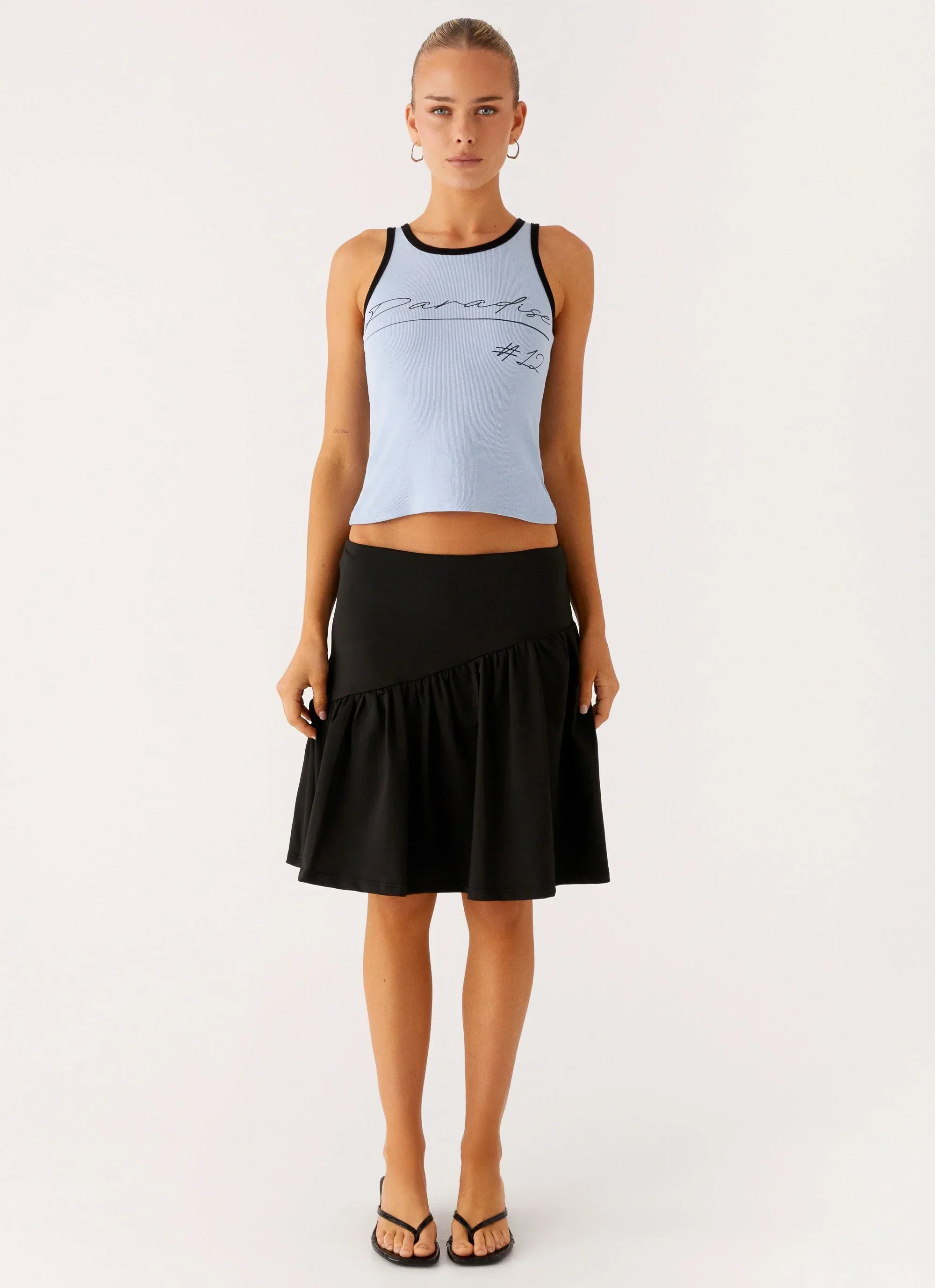 Rayna Midi Skirt - Black