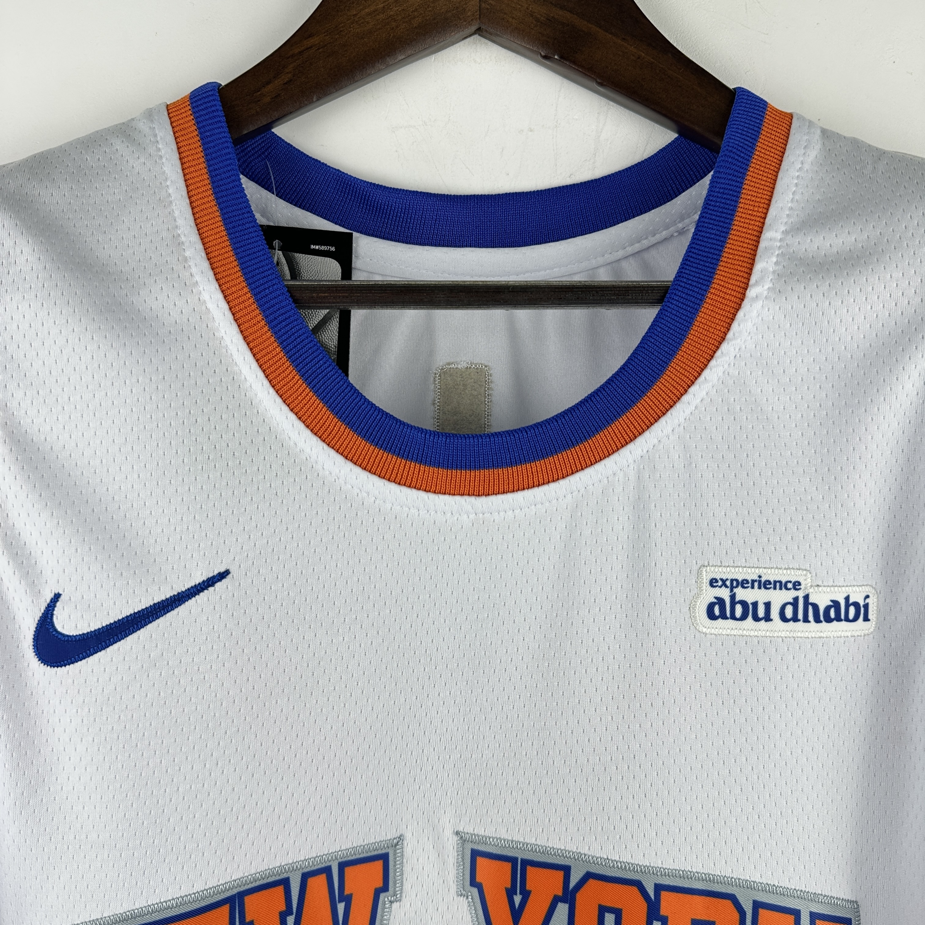 Embroidered Knicks White No. 32 Towns