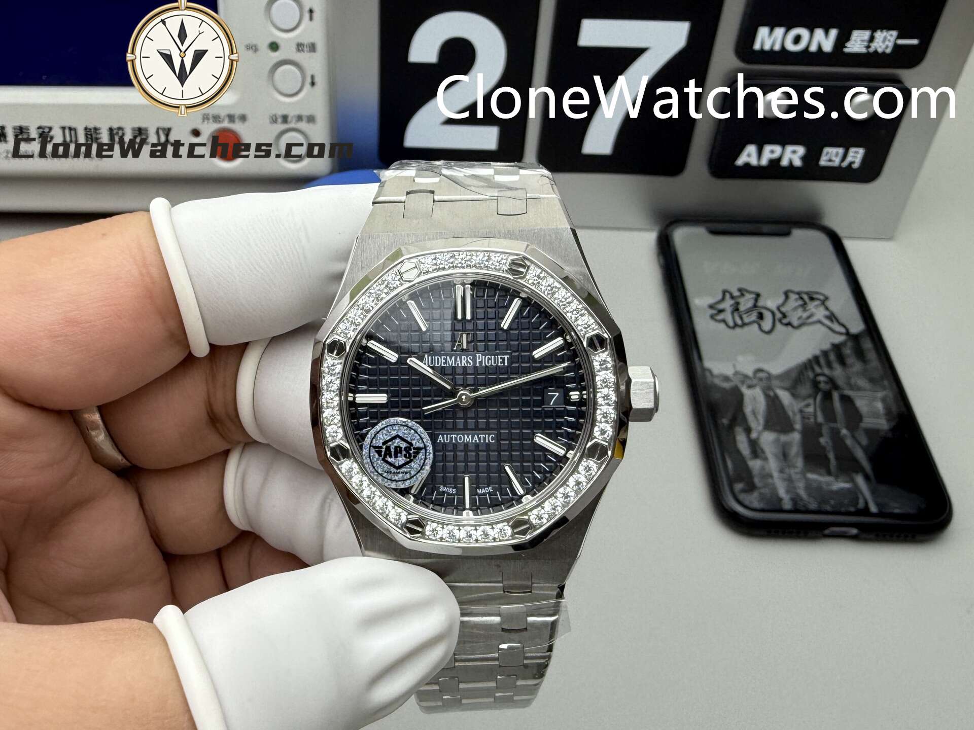 Audemars Piguet Super Clone Watches 1:1 Royal Oak 15451ST Black Dial 37MM