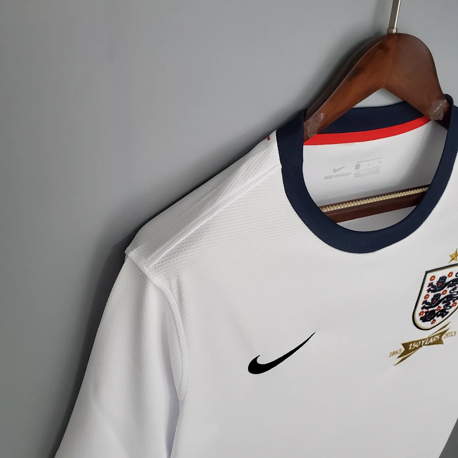 2013 England home white retro jersey