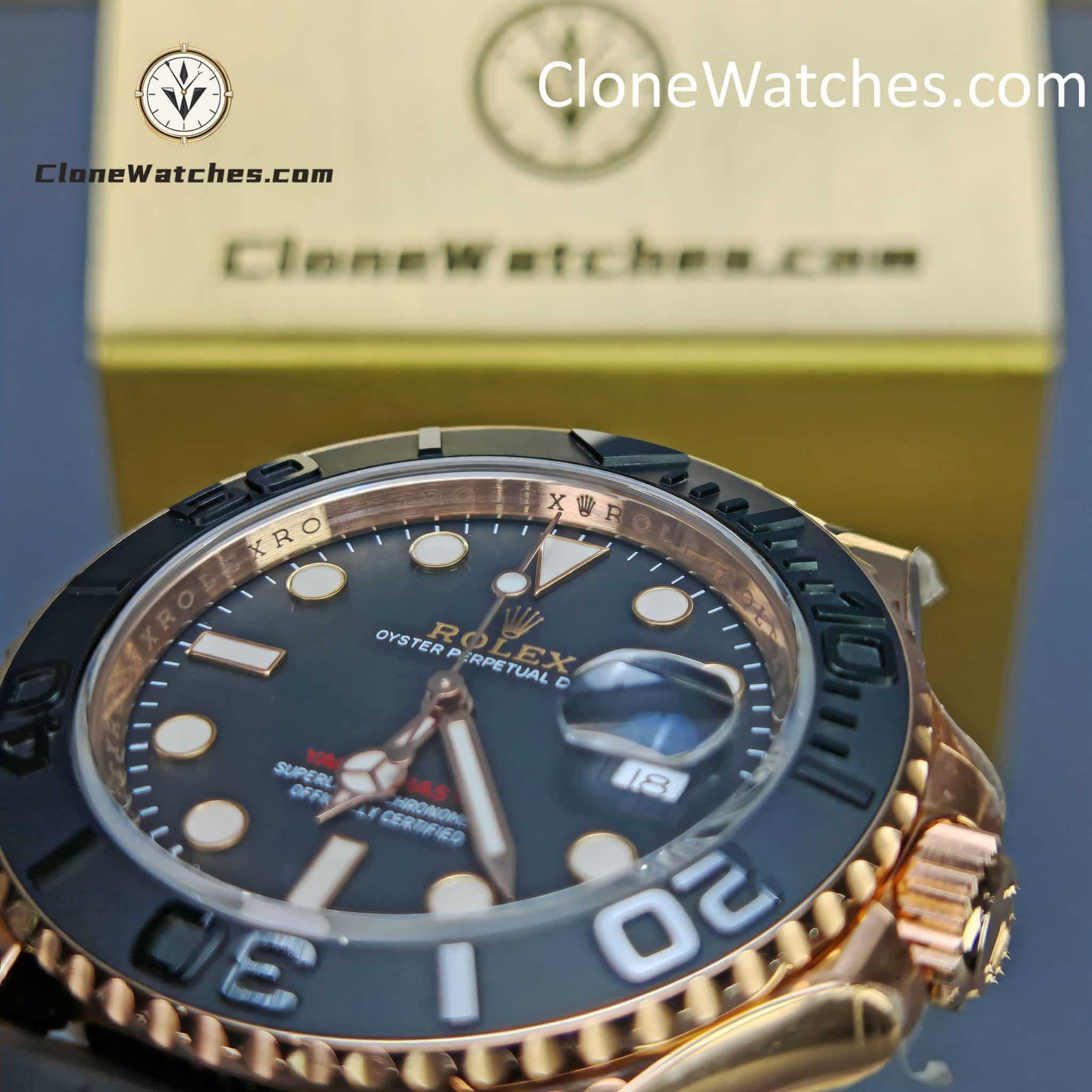 Rolex Super Clone Watches 1:1 Yacht Master 18k Rose Gold m126655-0002 3235 Movement