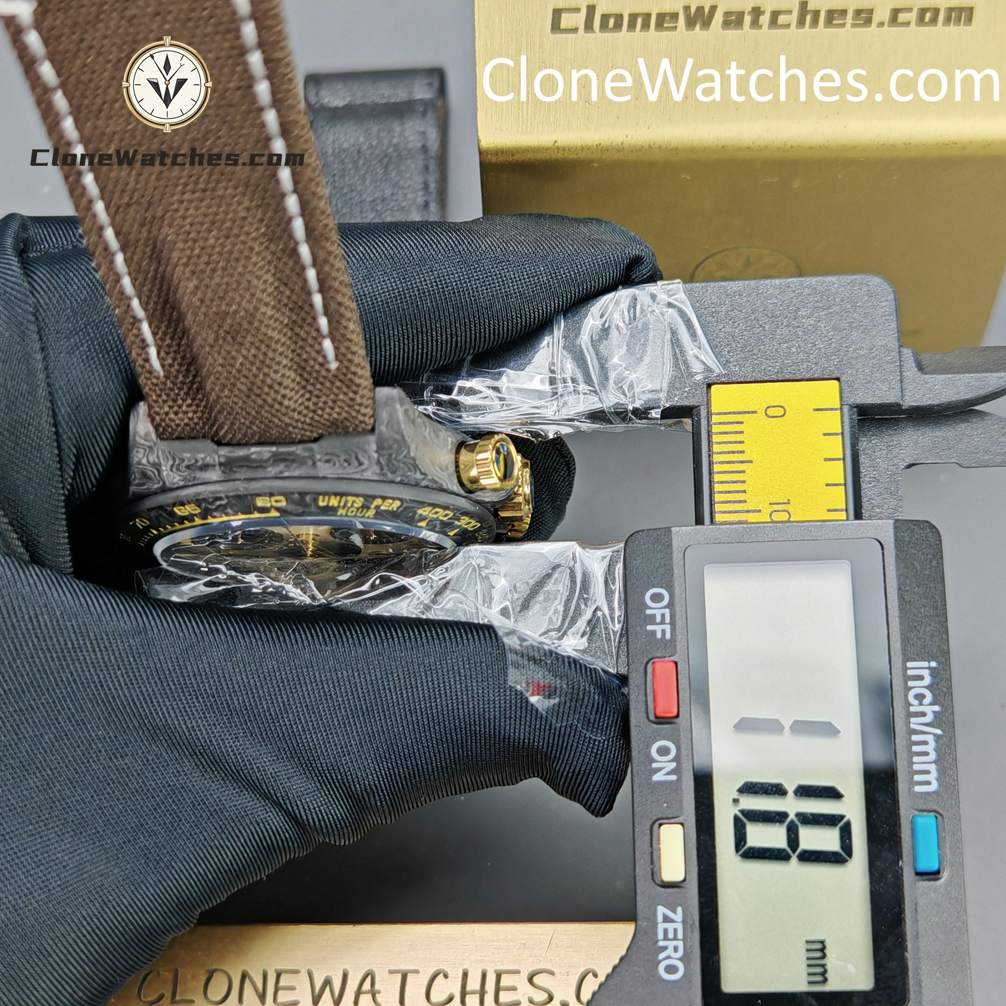 Modified Super Clone Watches 1:1 DiW Rolex Daytona Carbon Fiber DESERT EAGLE ARABIC