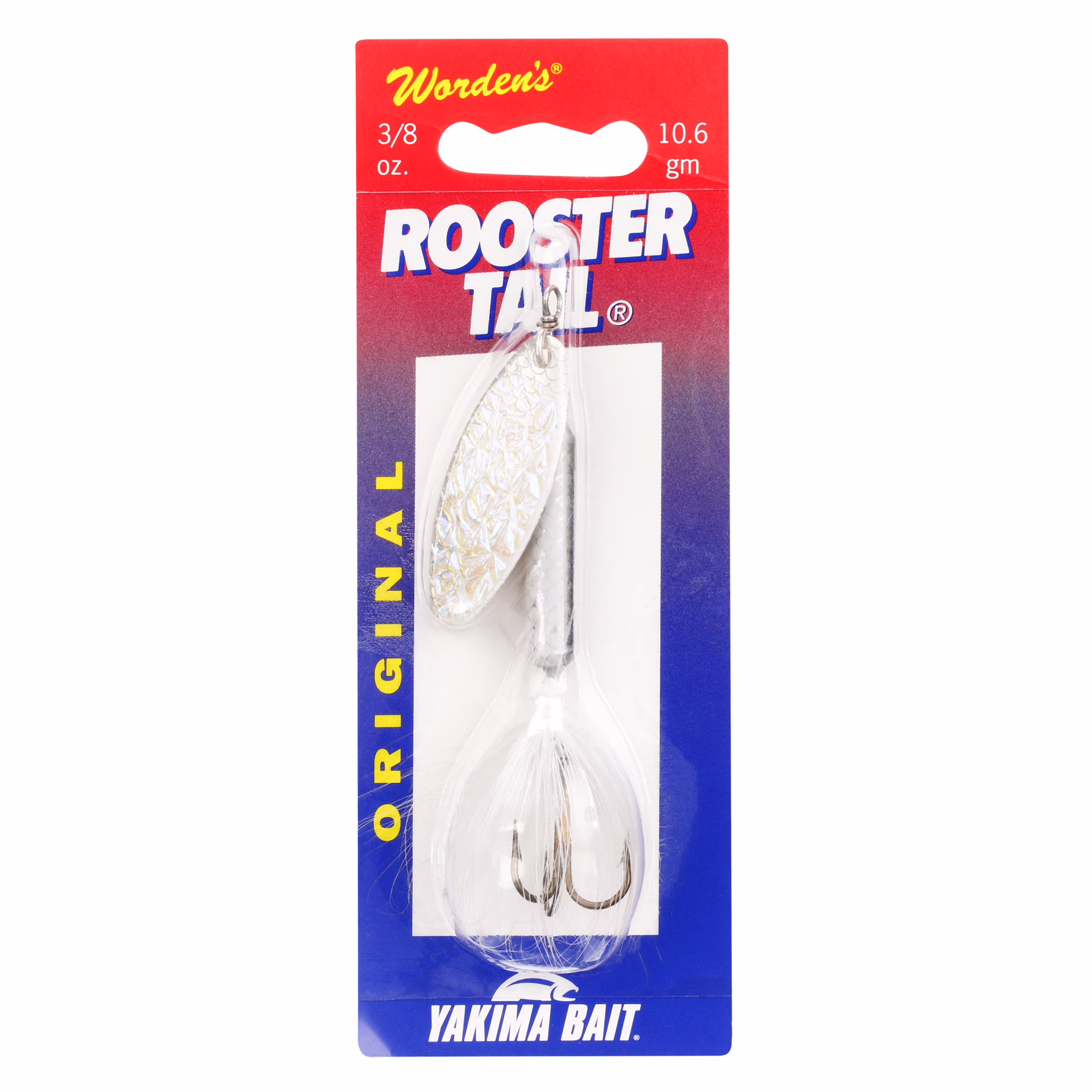 (2 pack) Rooster Tail, Flash White