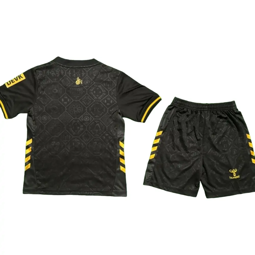 2025-26 1. FC Köln Second Away Kit - Short Sleeve Children's suit Fans Edition