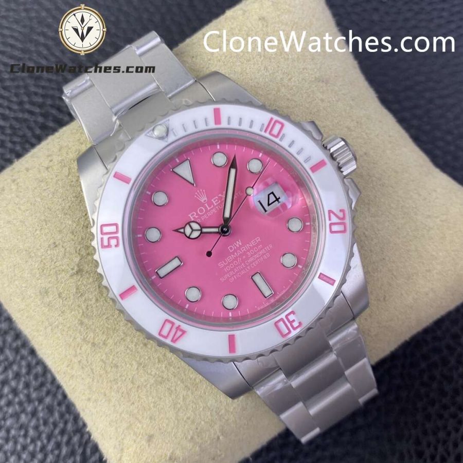 Modified Super Clone Watches 1:1 DiW Rolex Submariner FUCHSIA 3235 Movement