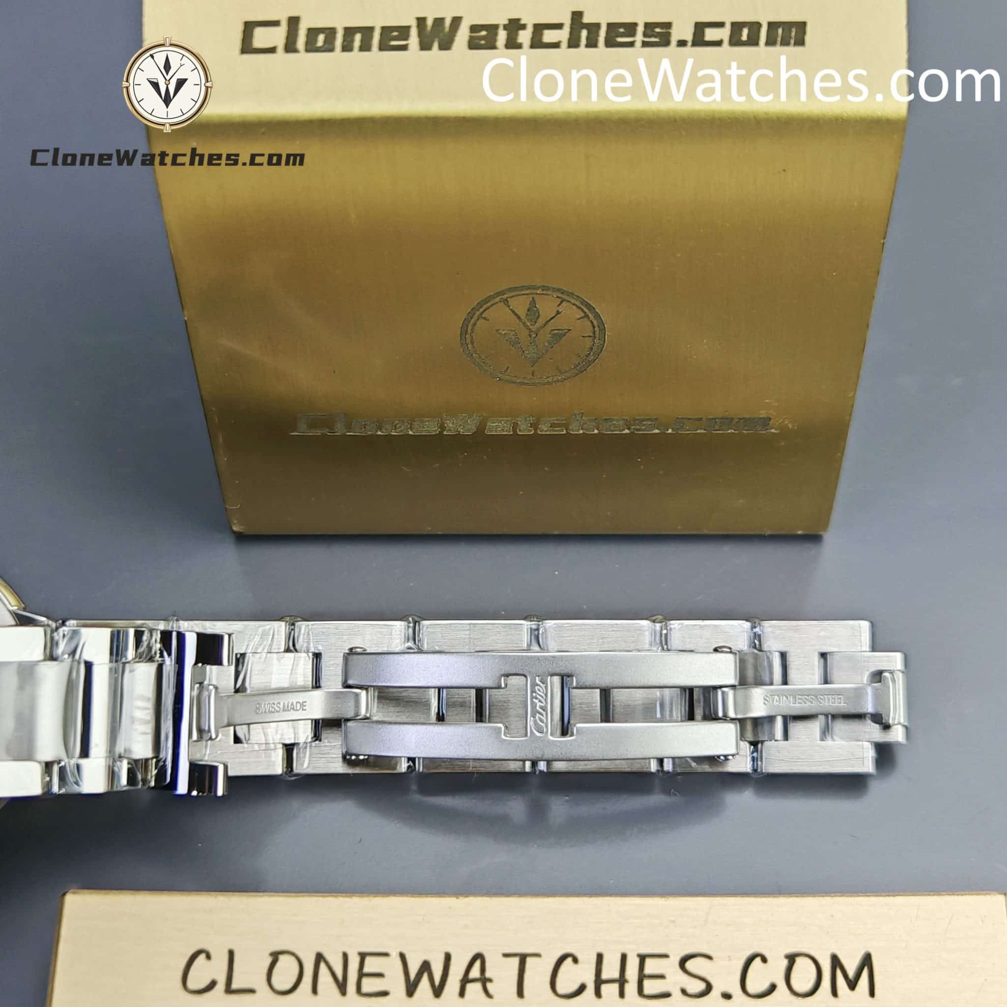 Cartier Super Clone Watches 1:1 Ballon Bleu de WE902073 Silver Plated Dial 28mm