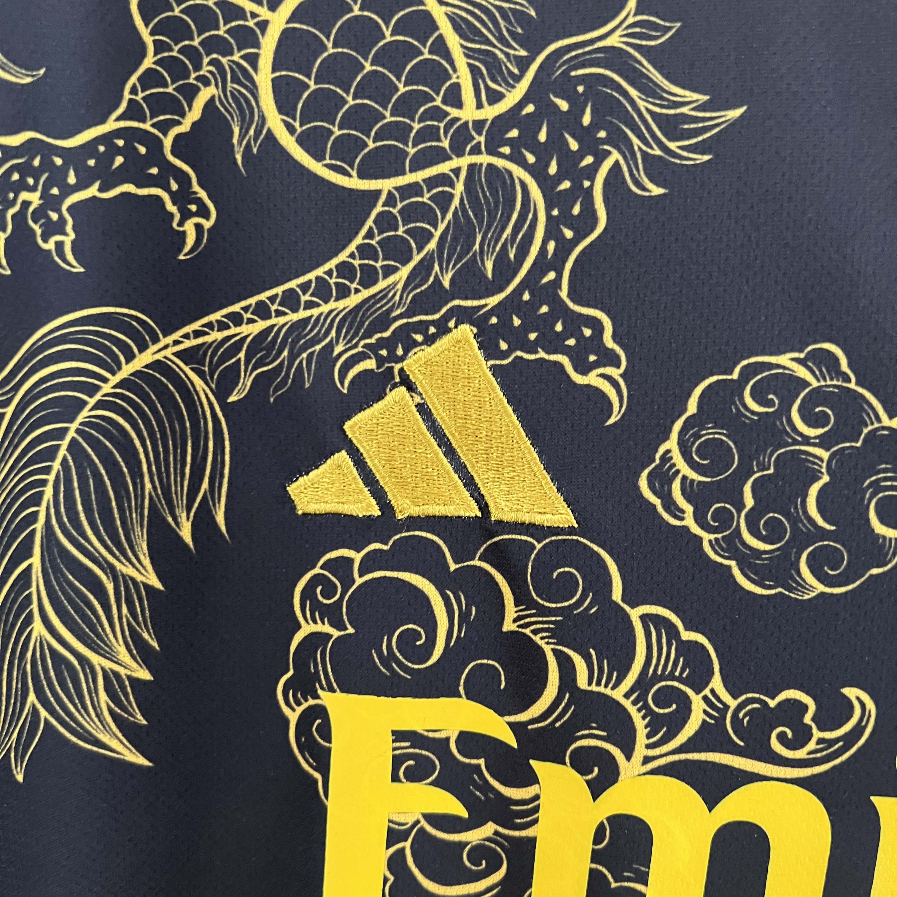 2023/2024 Real Madrid Special Edition Gold Dragon Football Shirt1:1 Thai Quality