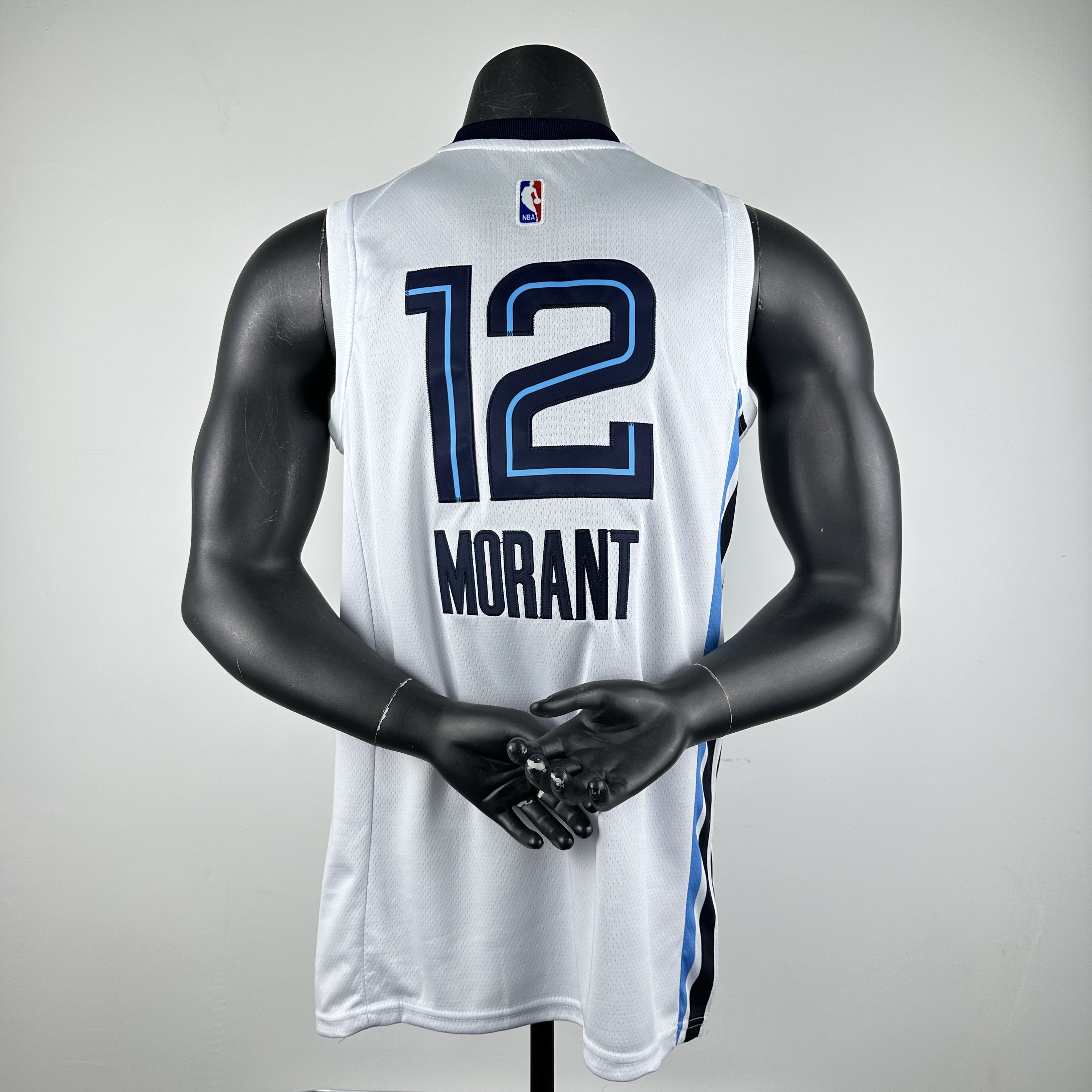 Embroidery Grizzlies White No. 12 Morant