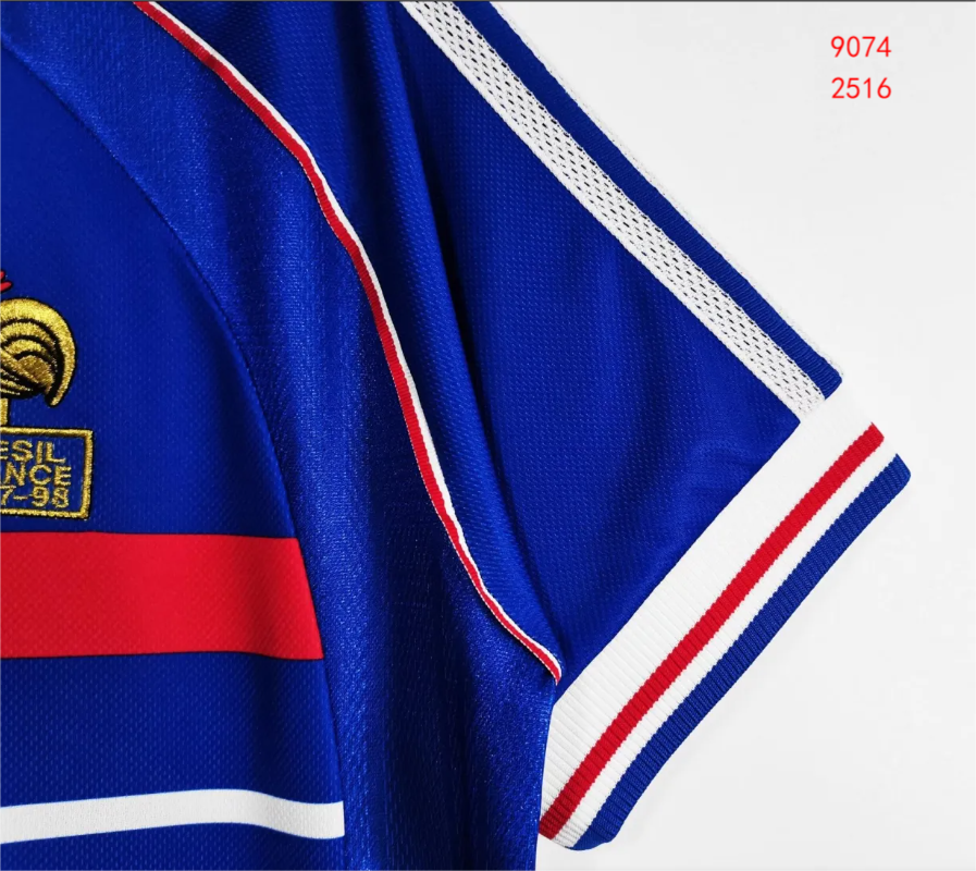1998 France home retro jersey 1:1 Thai quality