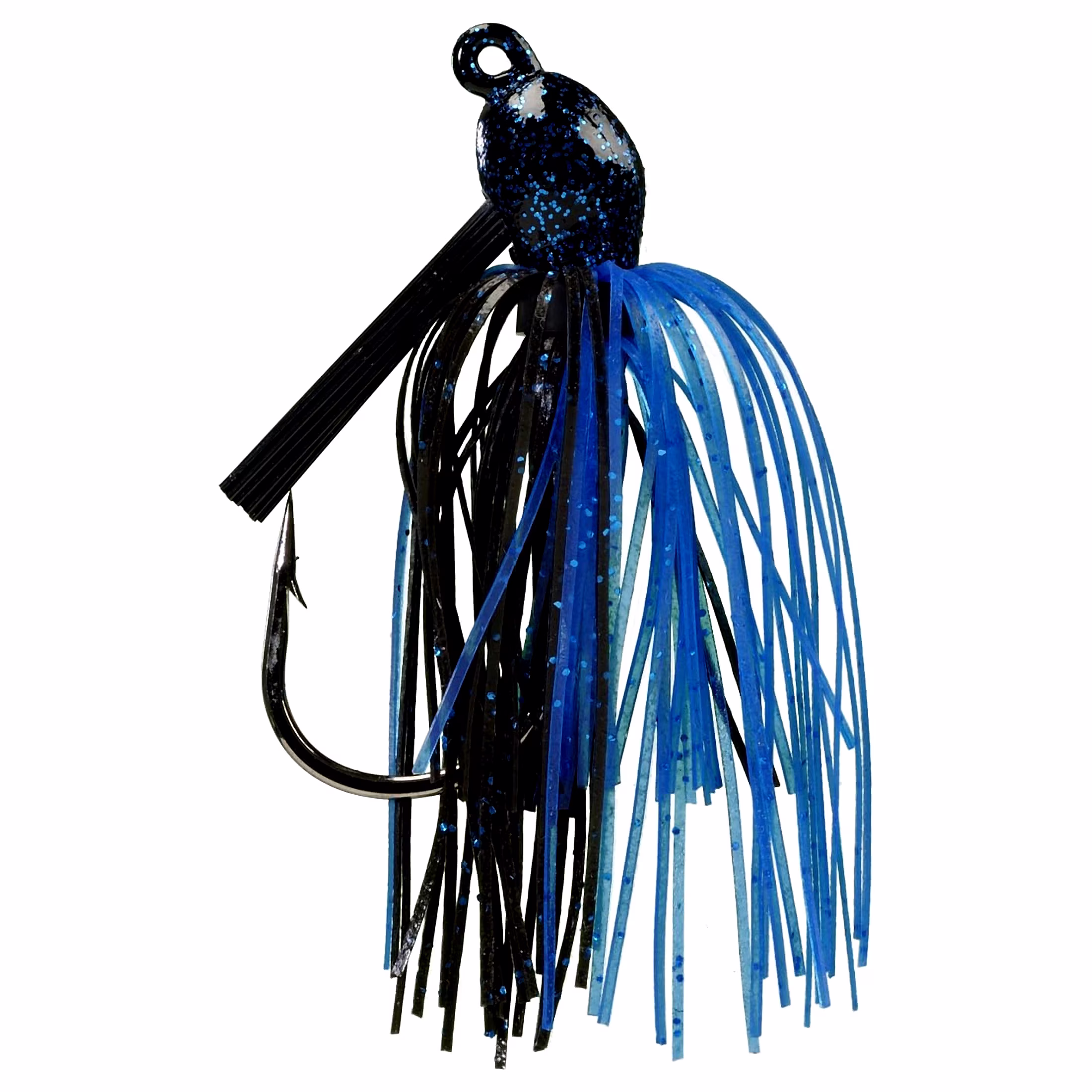 Strike King Bitsy Flip Jig 1/4oz Black Blue Bass Jig