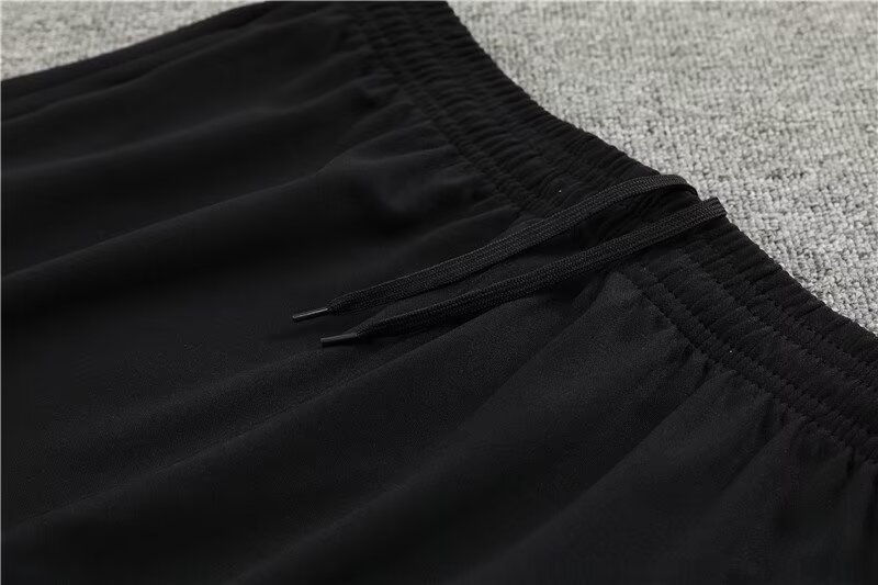 2023/2024 AC Milan Half-Pull Training Suit Black Football Shirt 1:1 Thai Quality Set