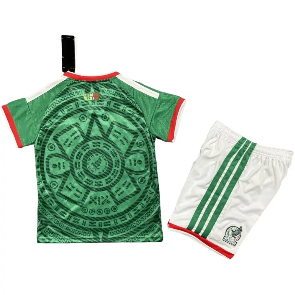 2026 World Cup Mexico Home Short Sleeve Jersey - Children's Suit