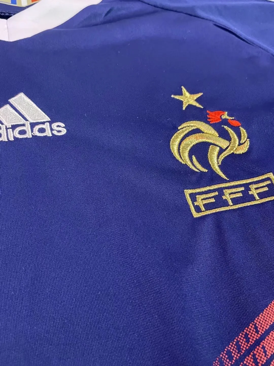 2010 France home retro jersey 1:1 Thai quality - Fans Edition