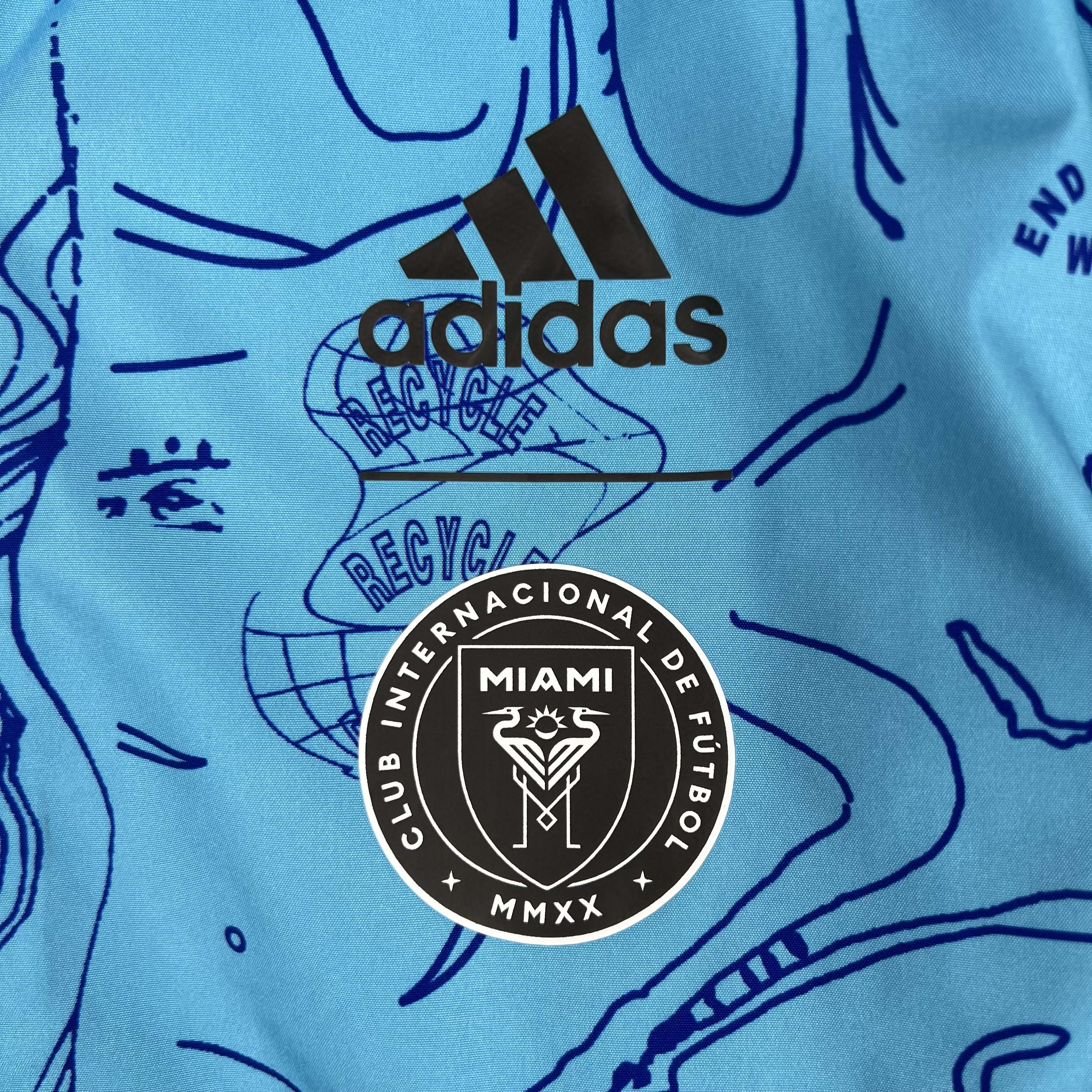 2023/2024 Inter Miami Reversible Windbreaker Blue Soccer Jersey 1:1 Thai Quality