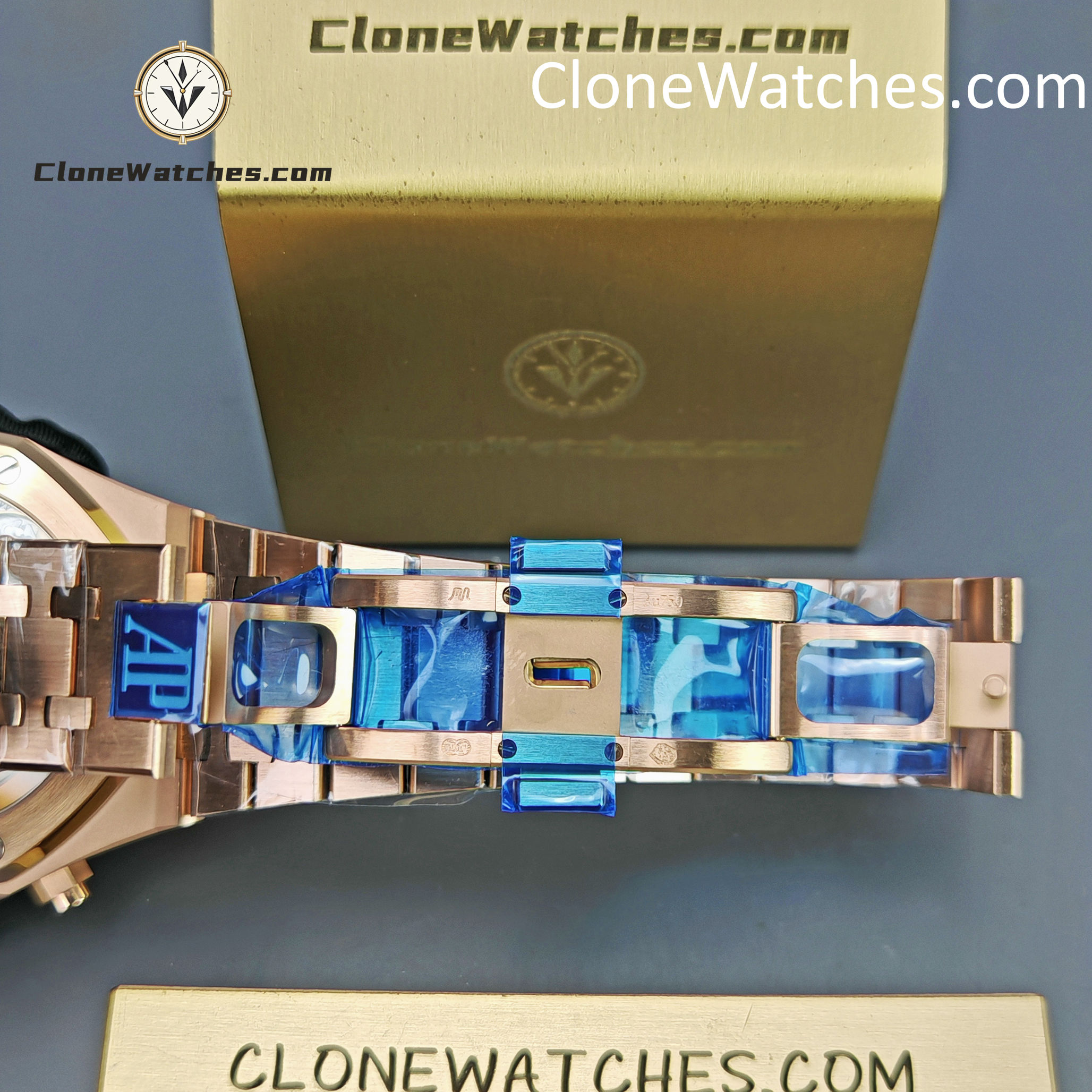 Audemars Piguet Super Clone Watches 1:1 Royal Oak Rose Gold 26240 Black Dial