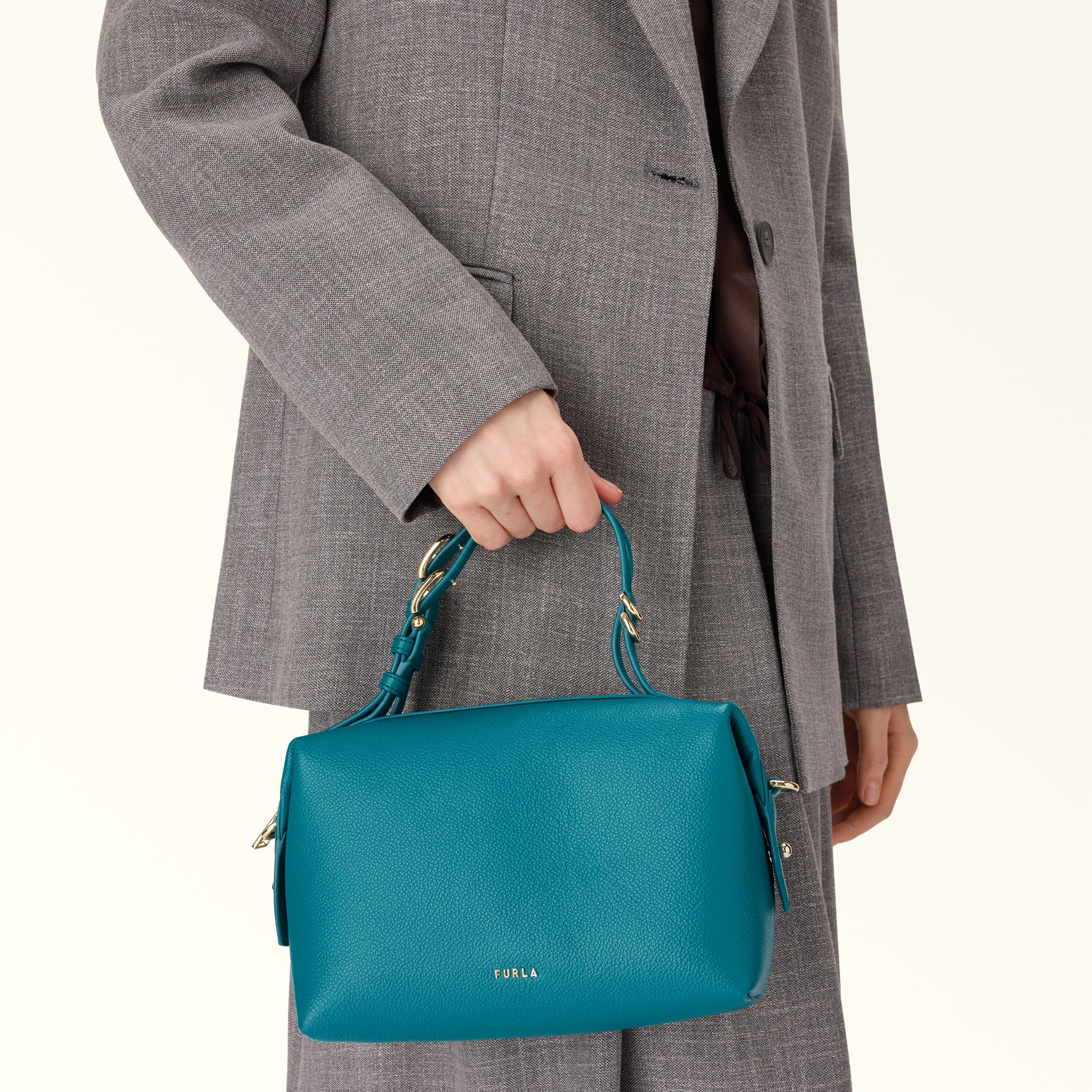 Furla Double Boston Bag