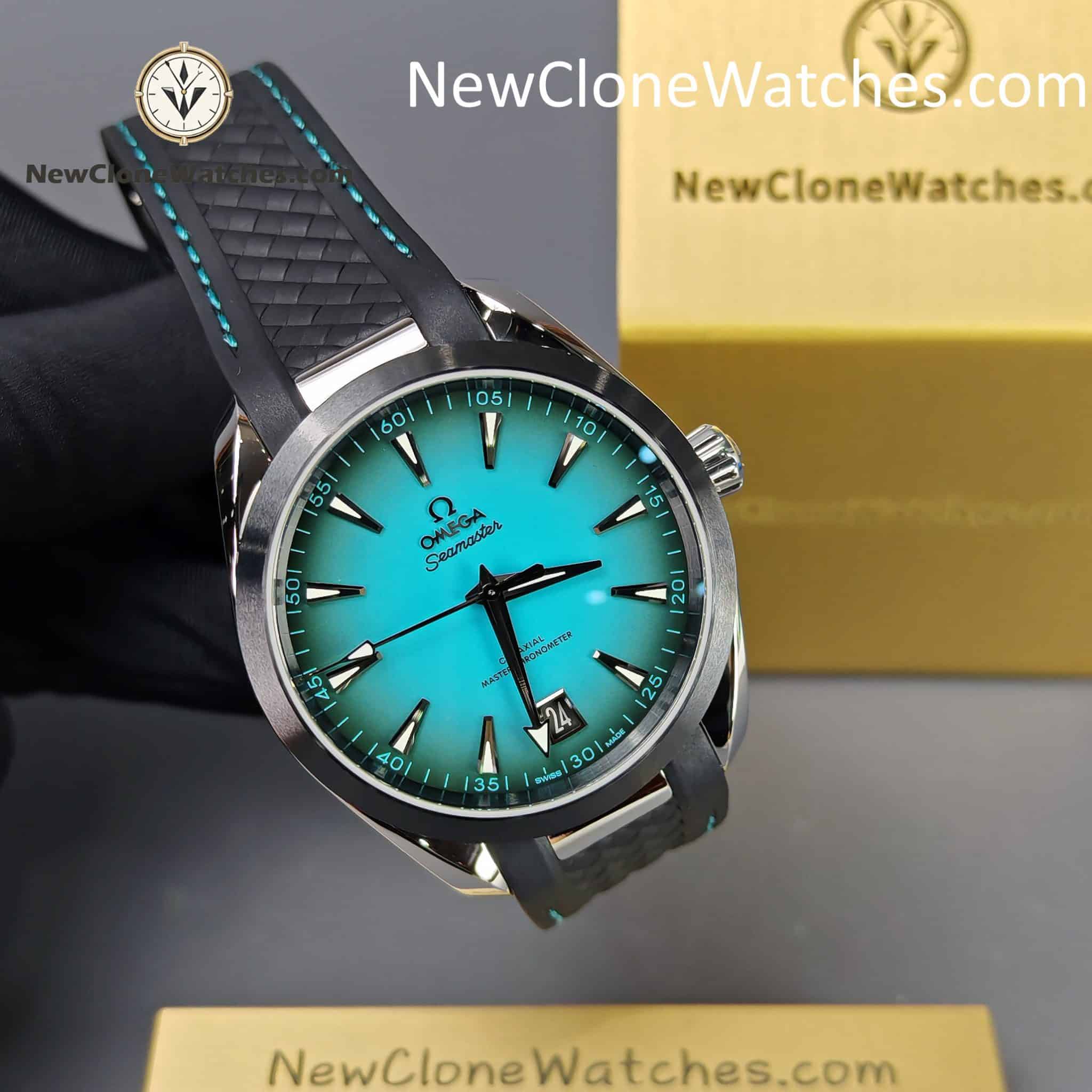 OMEGA Super Clone Watches 1:1 Seamaster Aqua Terra 150M 220.32.41.21.03.001 41 mm Blue Dial