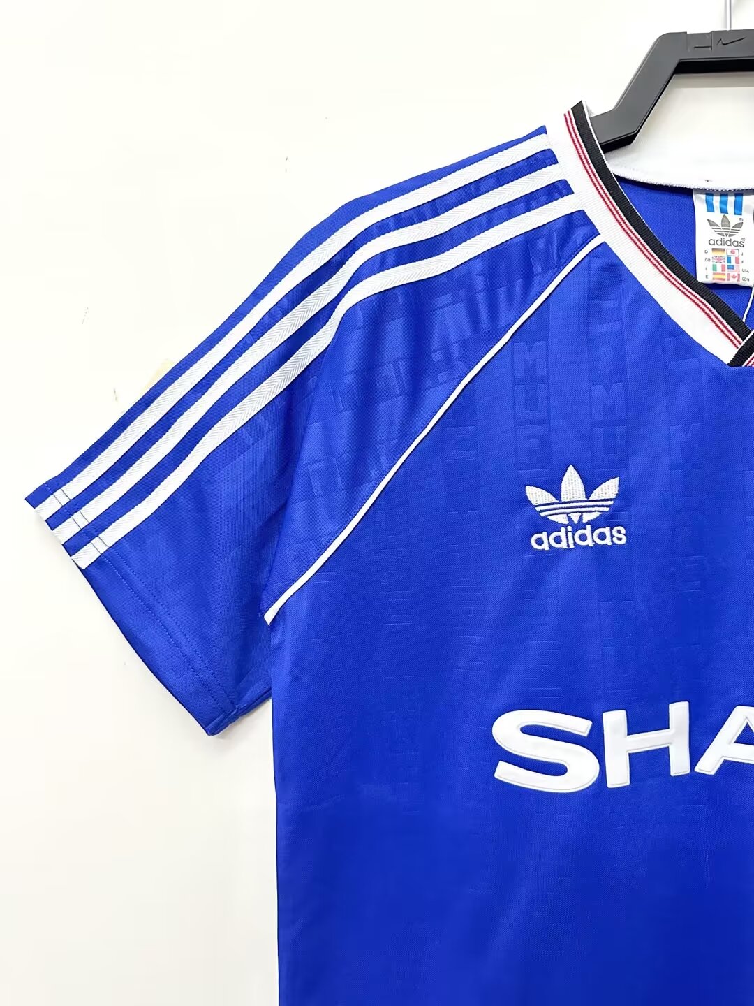 1988/1990 Manchester United third away blue retro jersey