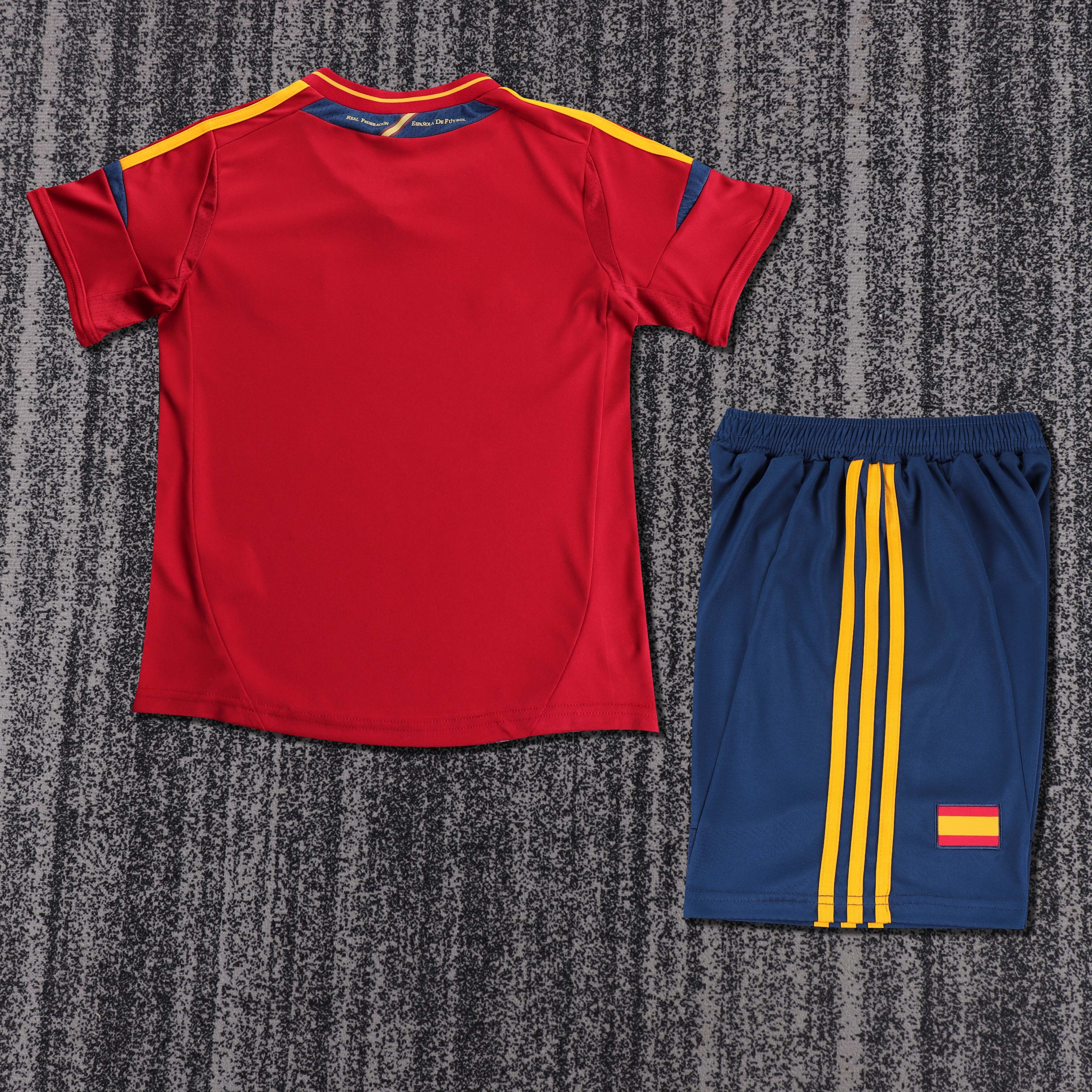 2012 Spain Home Retro Children's Jersey - Fans Edition
