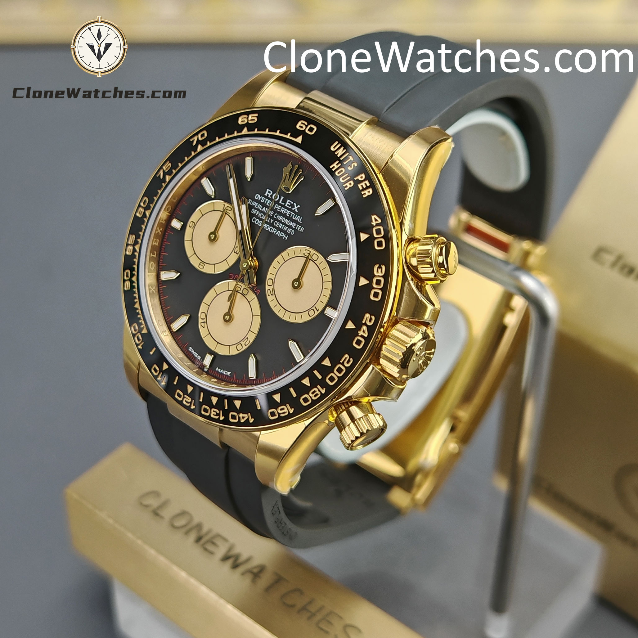 Rolex Super Clone Watches 1:1 Daytona18K Gold M126518ln-0004 4131 Movement