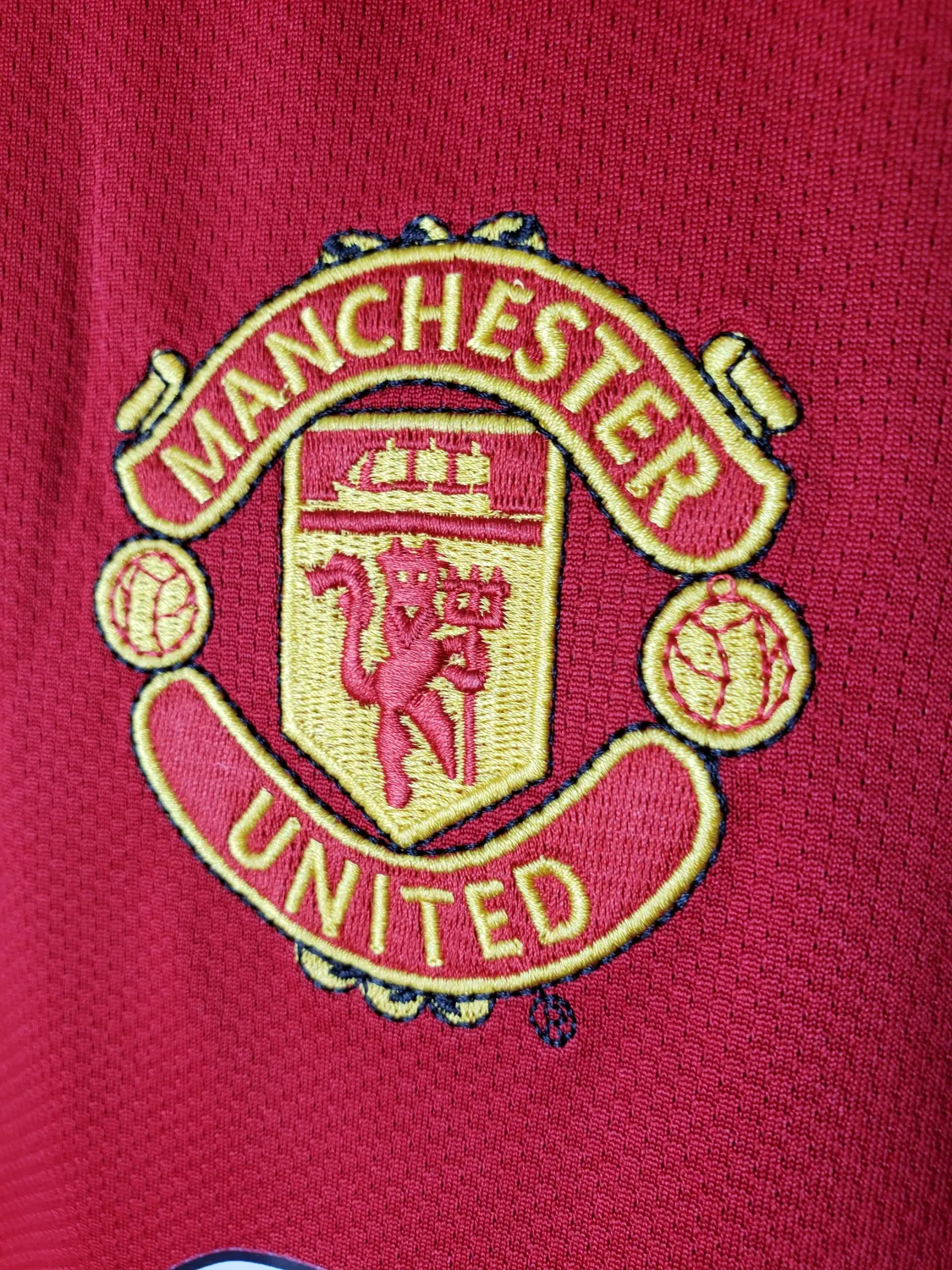 2005 Manchester United Red Retro Long Sleeve Jersey-Fans