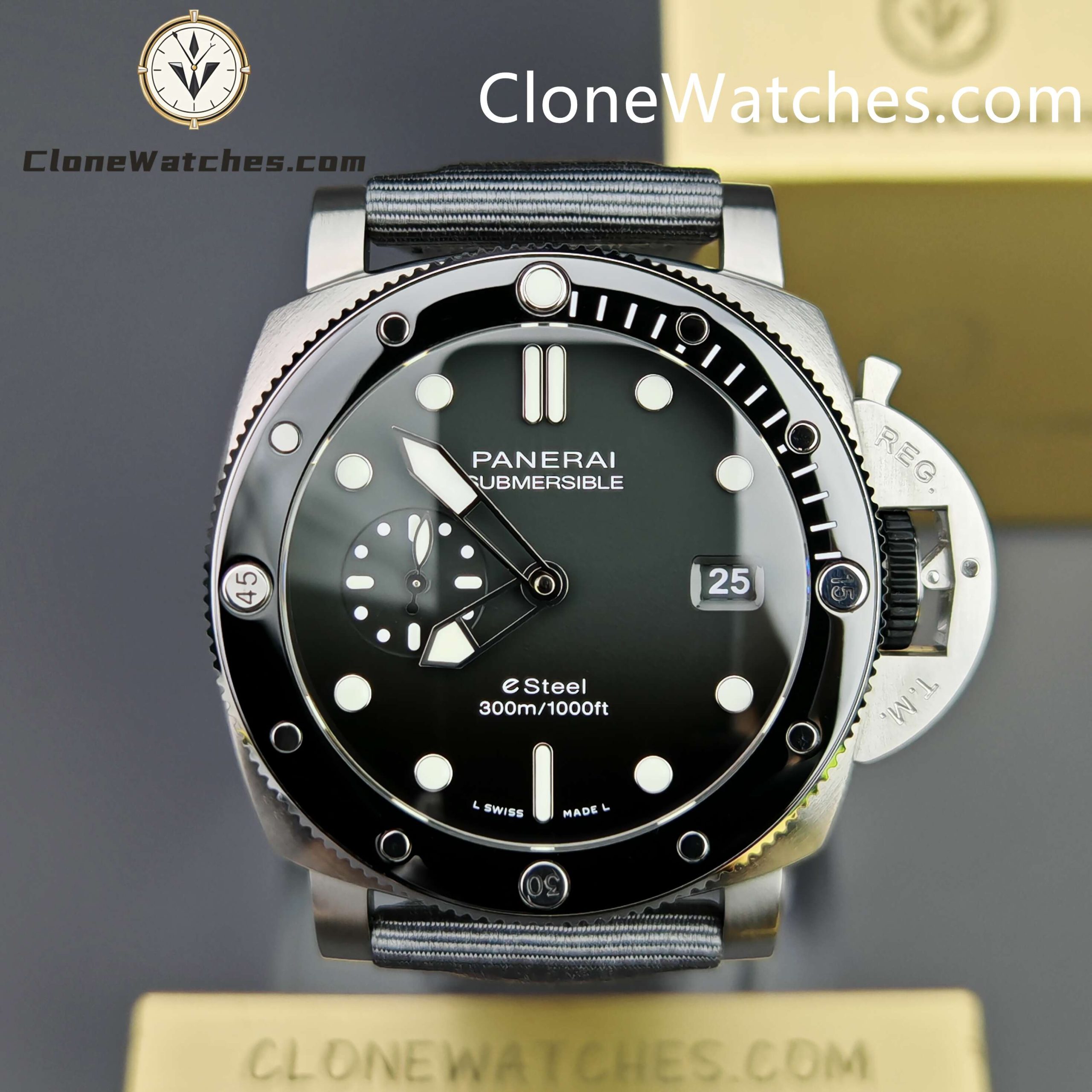 Panerai Super Clone Watches 1:1 Submersible QuarantaQuattro Grigio Roccia PAM01288