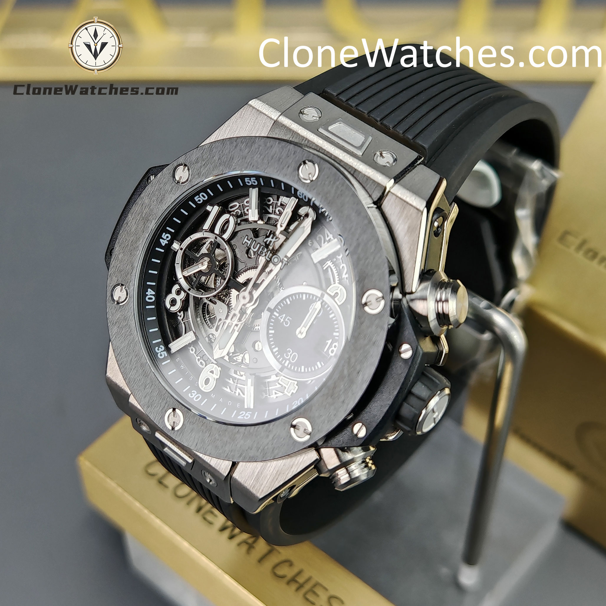 Hublot Super Clone Watches 1:1 Big Bang Unico Titanium Ceramic 42mm 441.NM.1171.RX