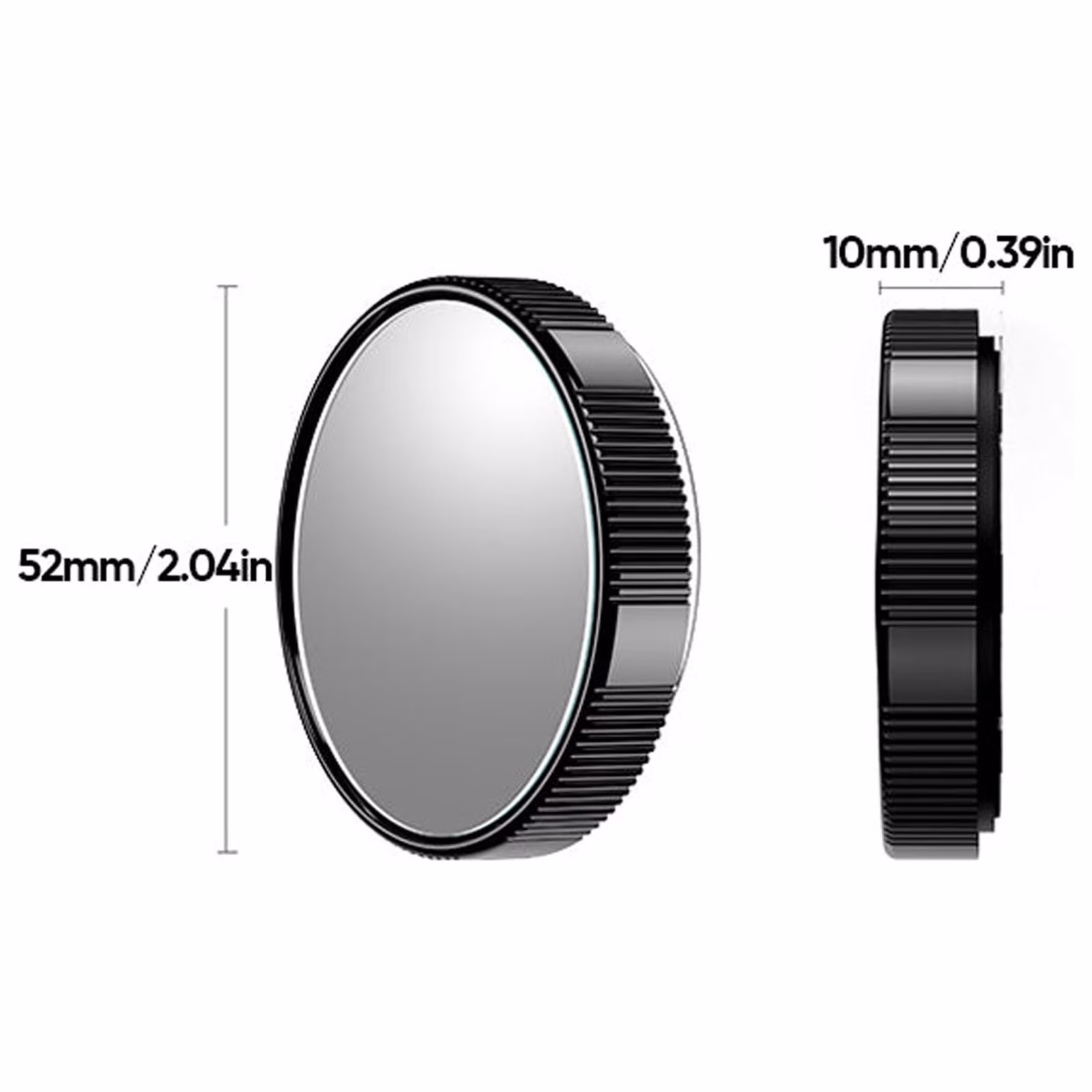 TACILIP Car Accessories, Reversing Mirror, Small Circular Mirror, High-definition, Large Field Of View, 360 Degree Auxiliary Rearview Mirror, Suction Cup Type Blind Mirr, Gifts for Father