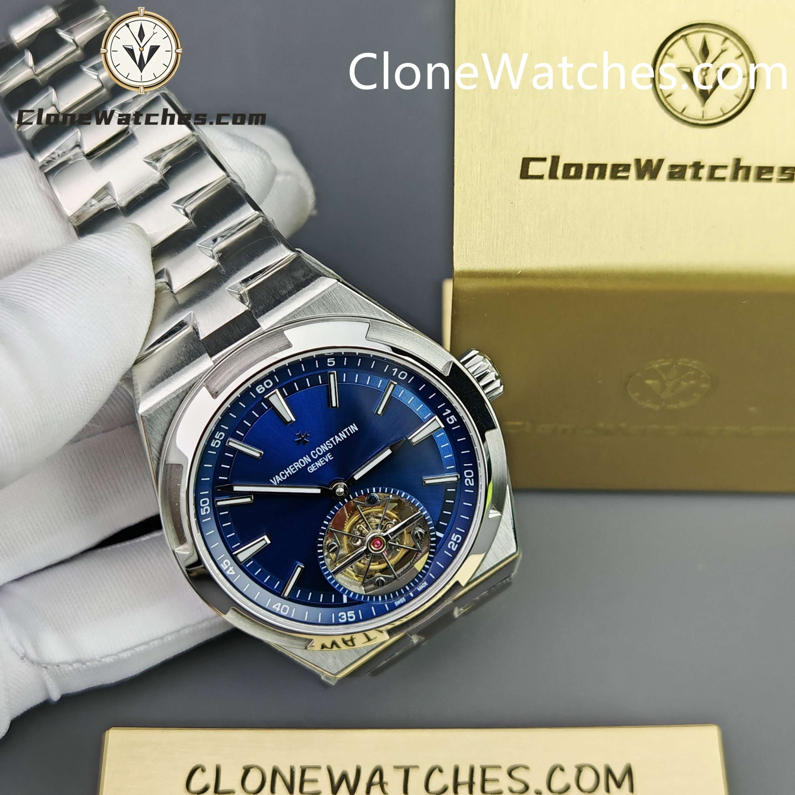 Vacheron Constantin Super Clone Watches 1:1 Overseas Tourbillon 6000V/110A-B544 42.5MM