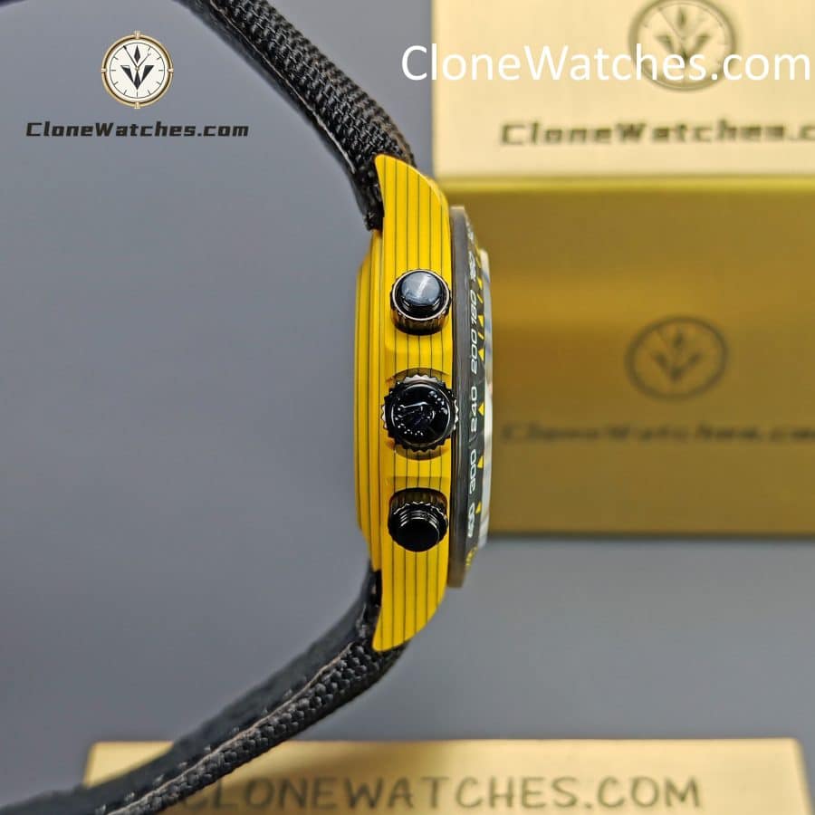 Modified Super Clone Watches 1:1 DiW Rolex Daytona Carbon Fiber BUMBLEBEE