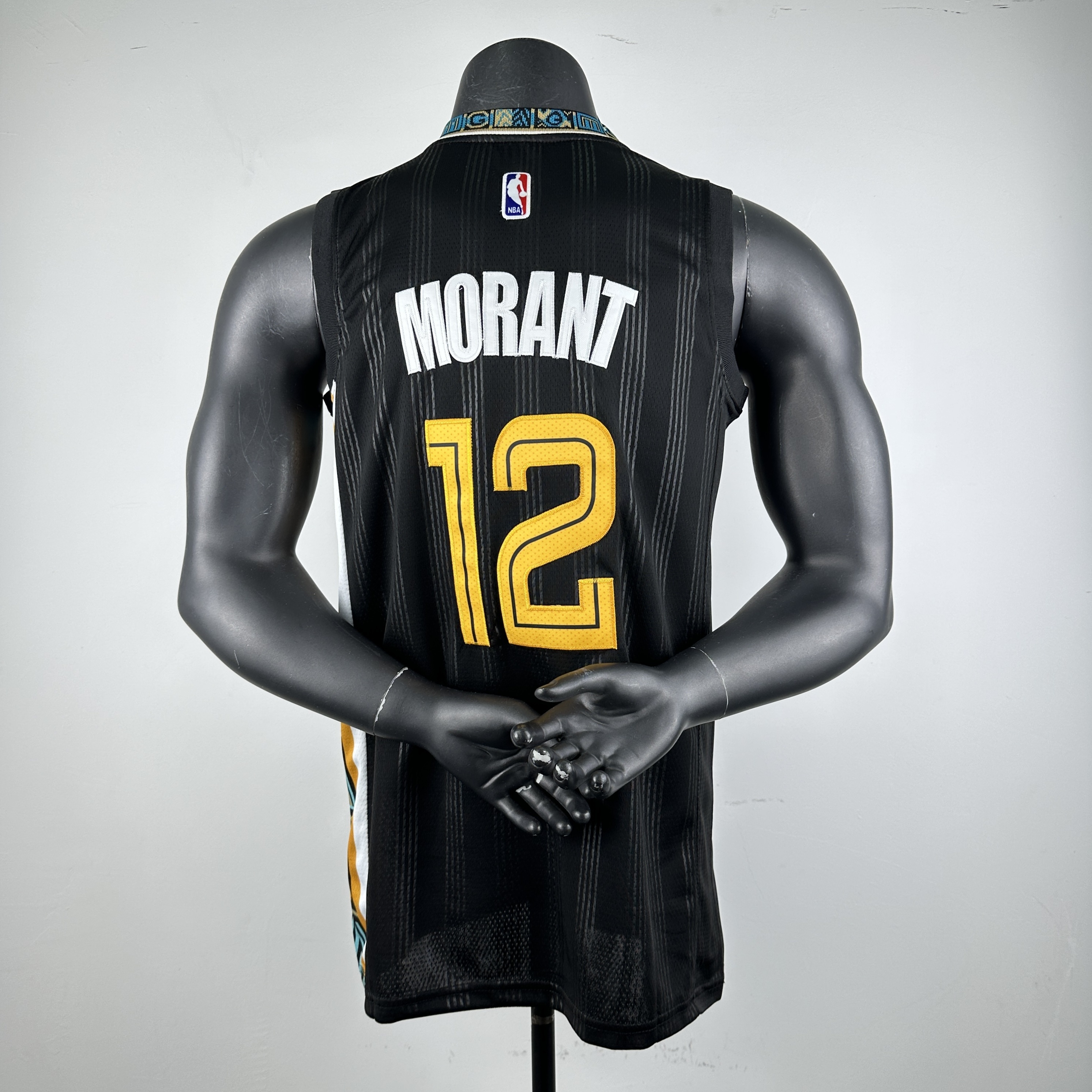 Embroidered Grizzlies Stripes No. 12 Morant