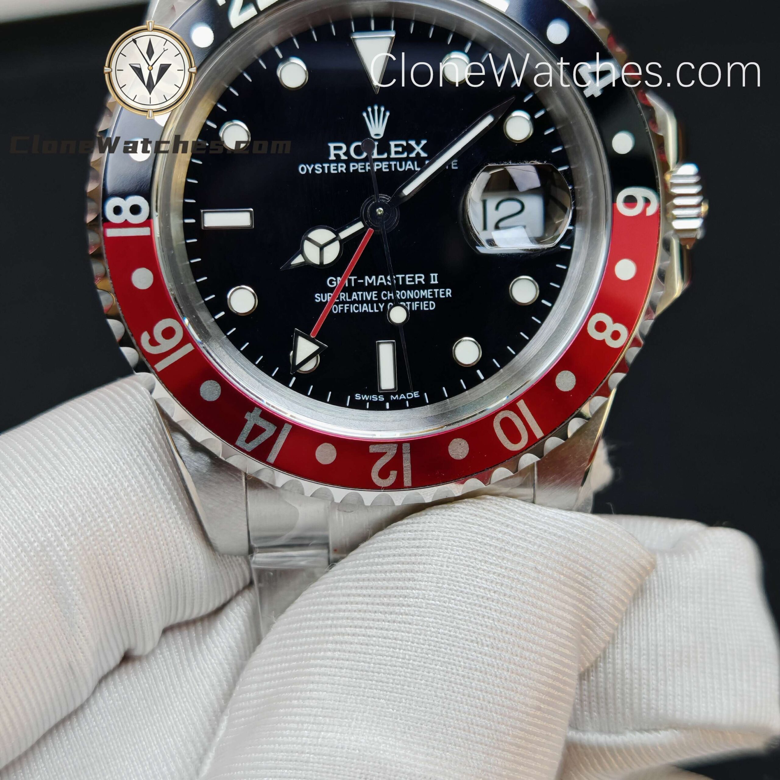 Rolex Super Clone Watches 1:1 Coke GMT Master II 16710 Oyster 3186 Movement