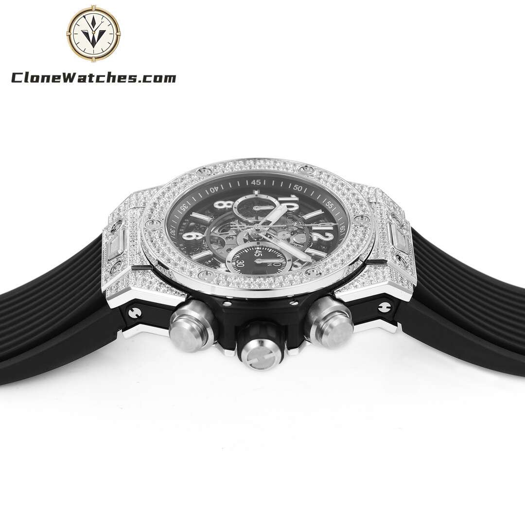 Hublot Super Clone Watches 1:1 Big Bang Unico Titanium Pavé 42mm 441.NX.1171.RX.1704